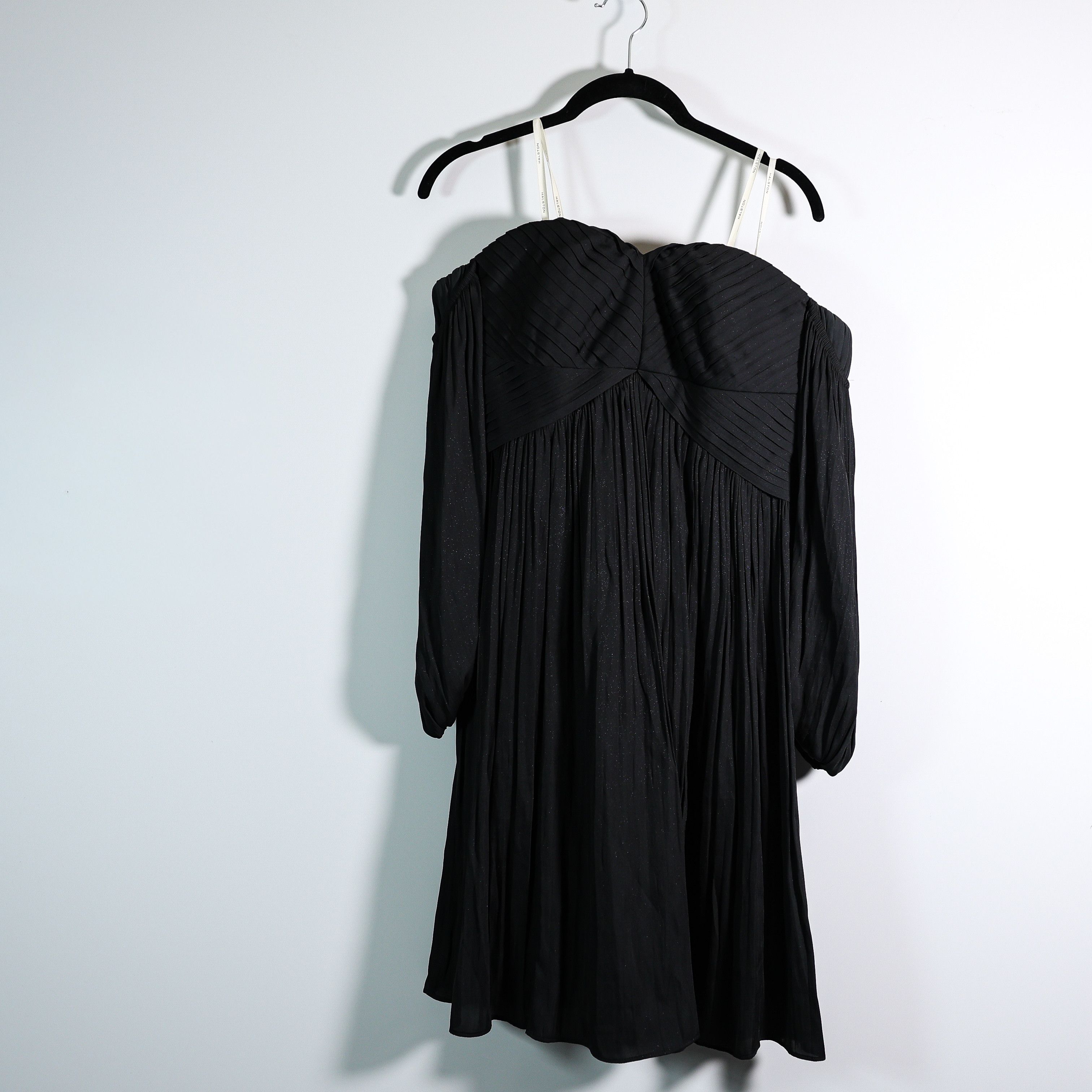 Halston Halston Gathered Pleated Off The Shoulder Size M / US 6-8 / IT 42-44 - 1 Thumbnail