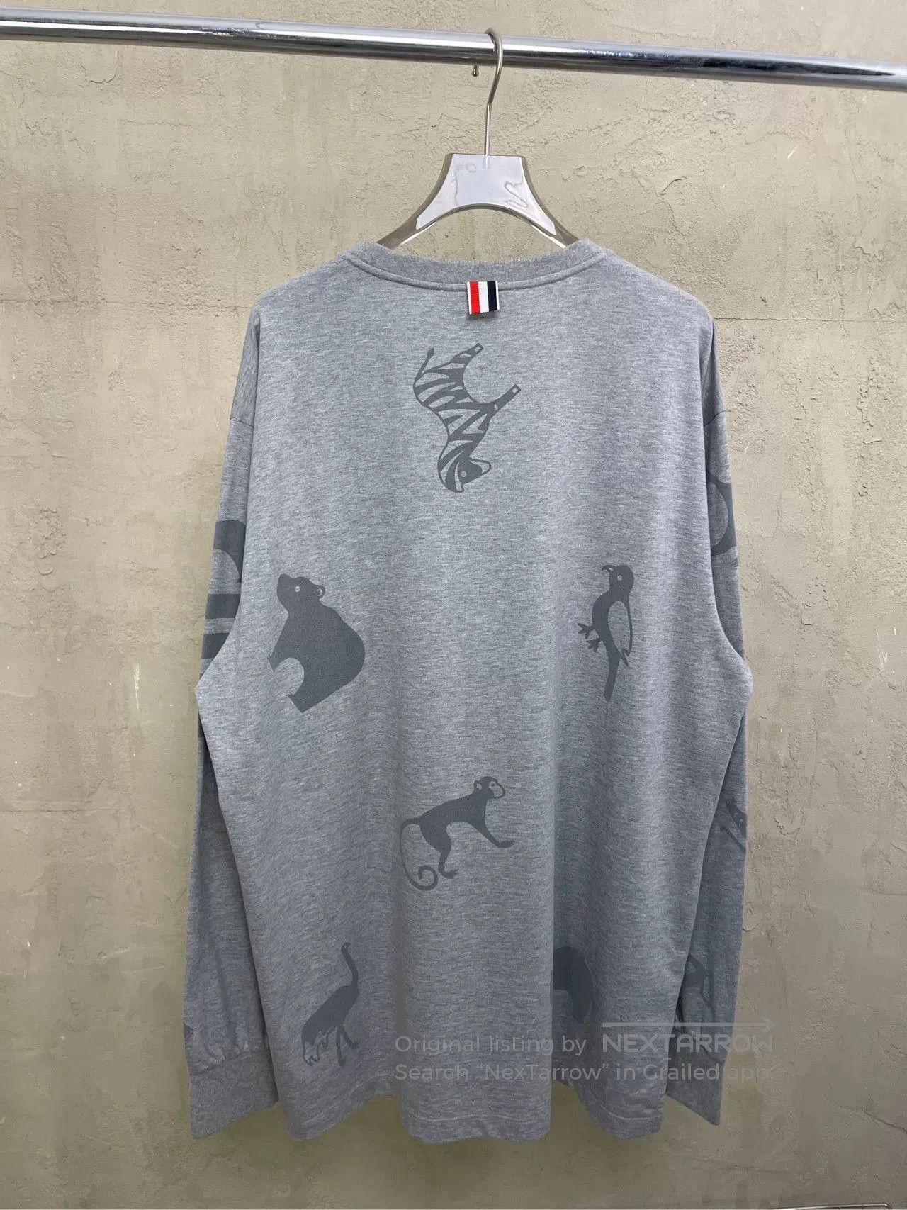 Thom Browne thom browne gray long sleeve t. Size US M / EU 48-50 / 2 - 3 Thumbnail