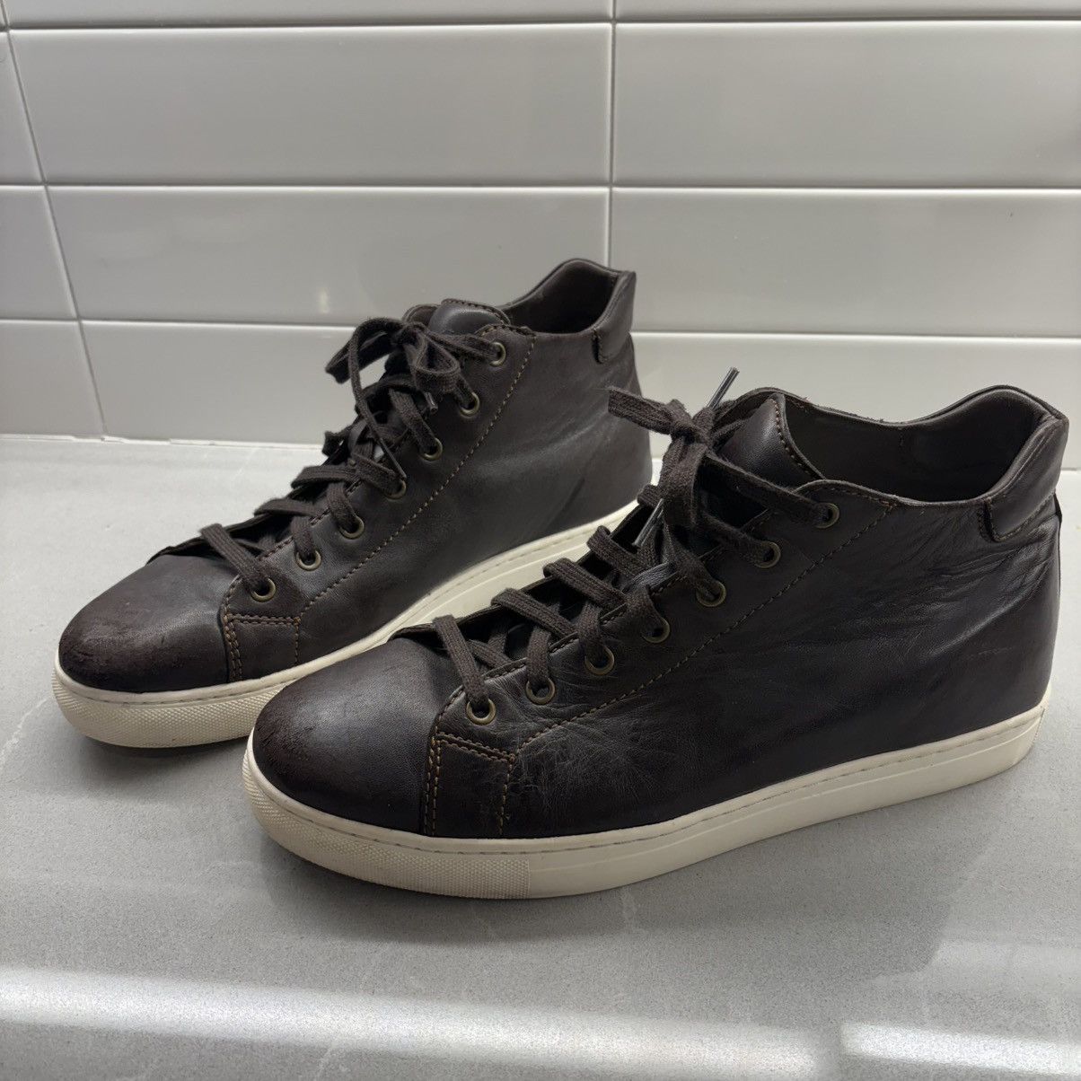 Trask TRASK Ashland Dark Brown Leather High-Top Sneaker Men’s 10 Size US 10 / EU 43 - 2 Thumbnail