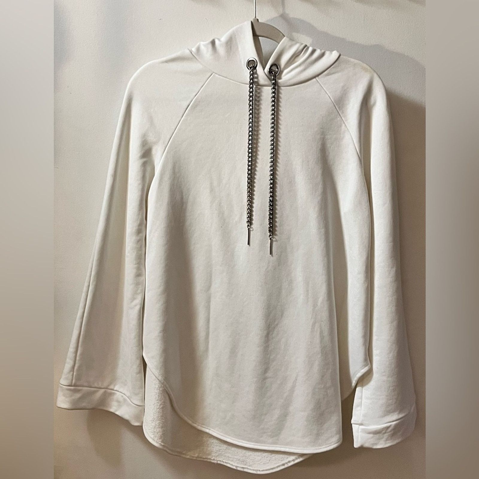 Zara Zara-Chain Drawstring Hoodie-Small Size S / US 4 / IT 40 - 3 Thumbnail