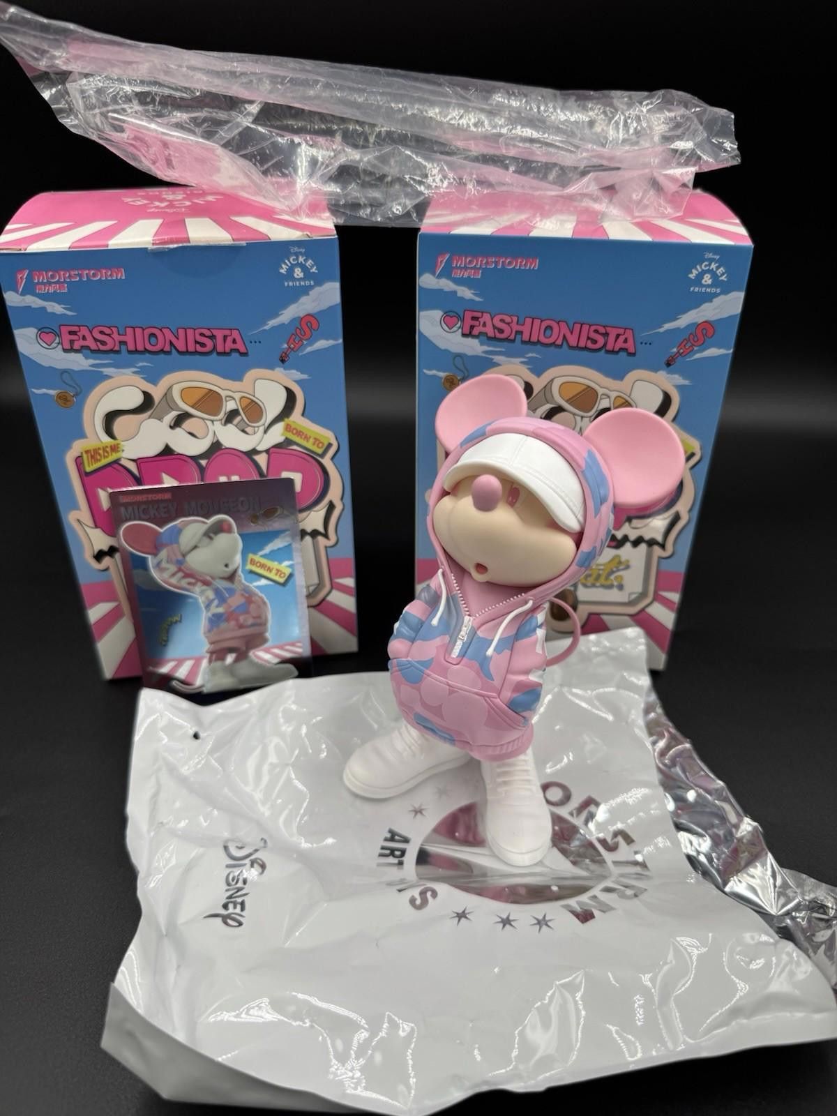 Designer Morstorm Sweatshirt Denim Mickey & Minnie Bundle Figure Art Size ONE SIZE - 4 Thumbnail