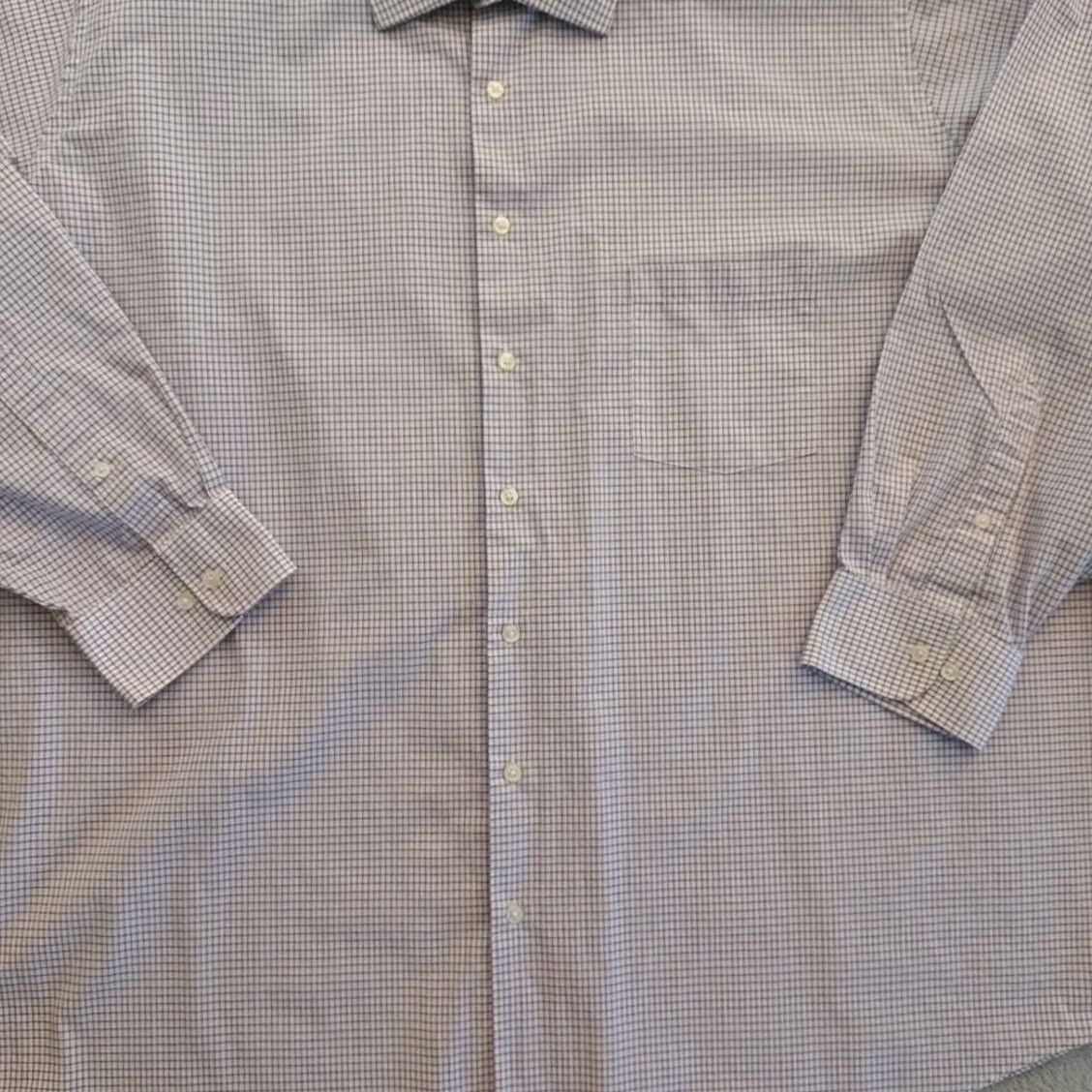 Van Heusen Van Heusen Shirt Mens 20 Pink Check Big Fit Long Sleeve Button-Up Mens Regular Size 20 Pink Check Van Heusen Shirt Size US XXL / EU 58 / 5 - 3 Thumbnail