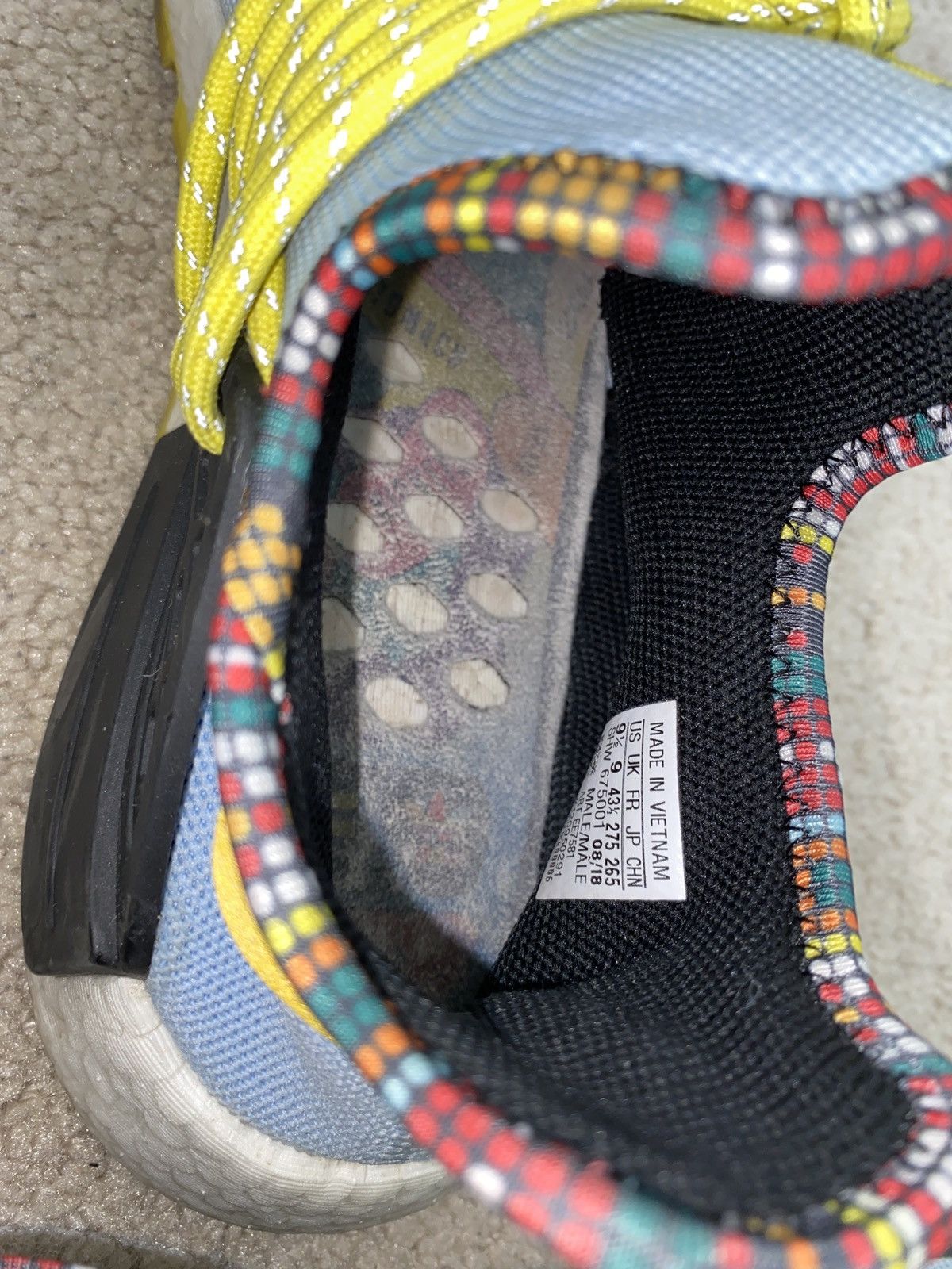 Adidas × Pharrell Pharrell x Adidas Adidas Human Race NMD Inspiration Sky Blue Size US 9.5 / EU 42-43 - 5 Thumbnail