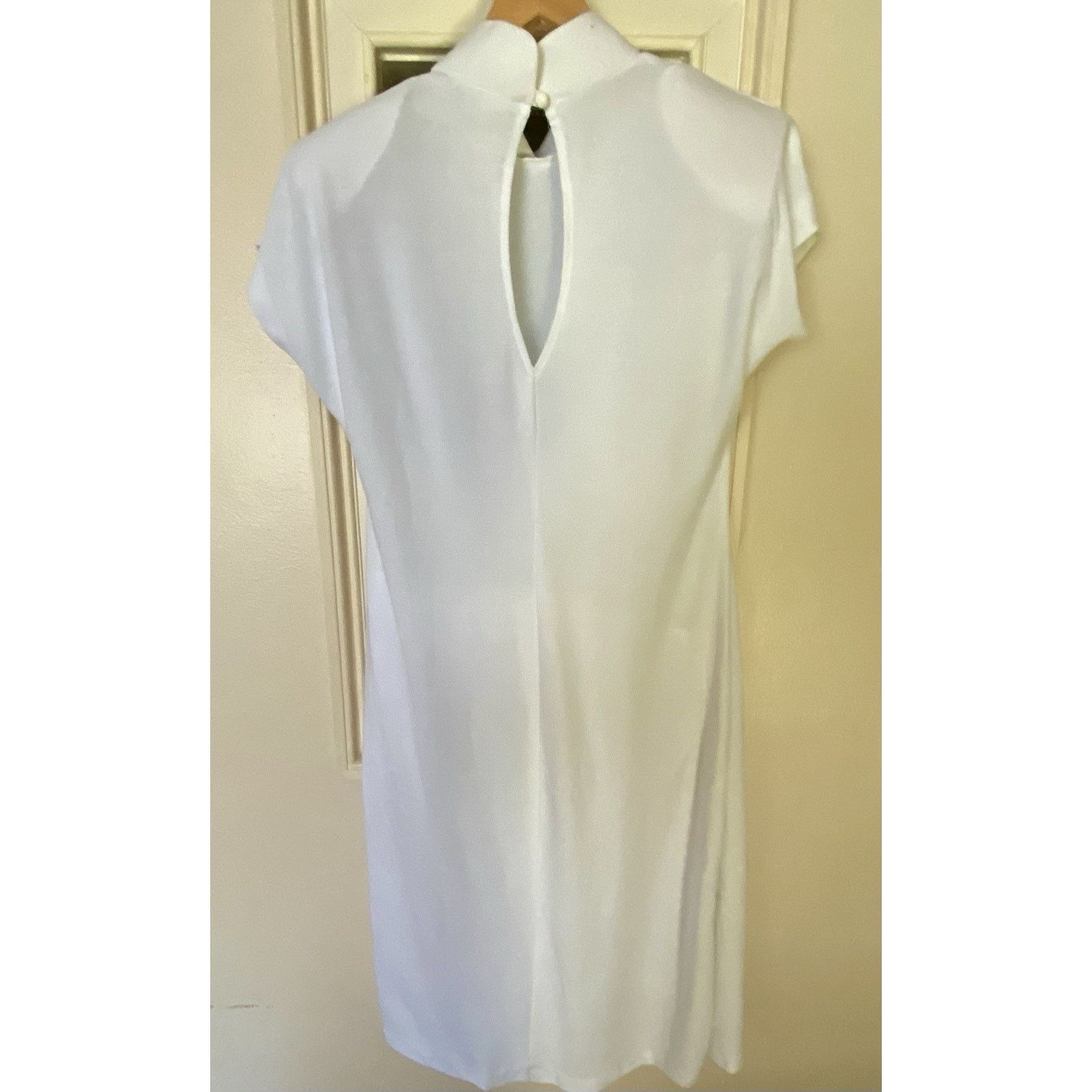 & Other Stories Vintage Dress Avon Fashions 17-18 White Key Hole Cap sleeve Size XXL / US 16-18 / IT 52-54 - 2 Thumbnail