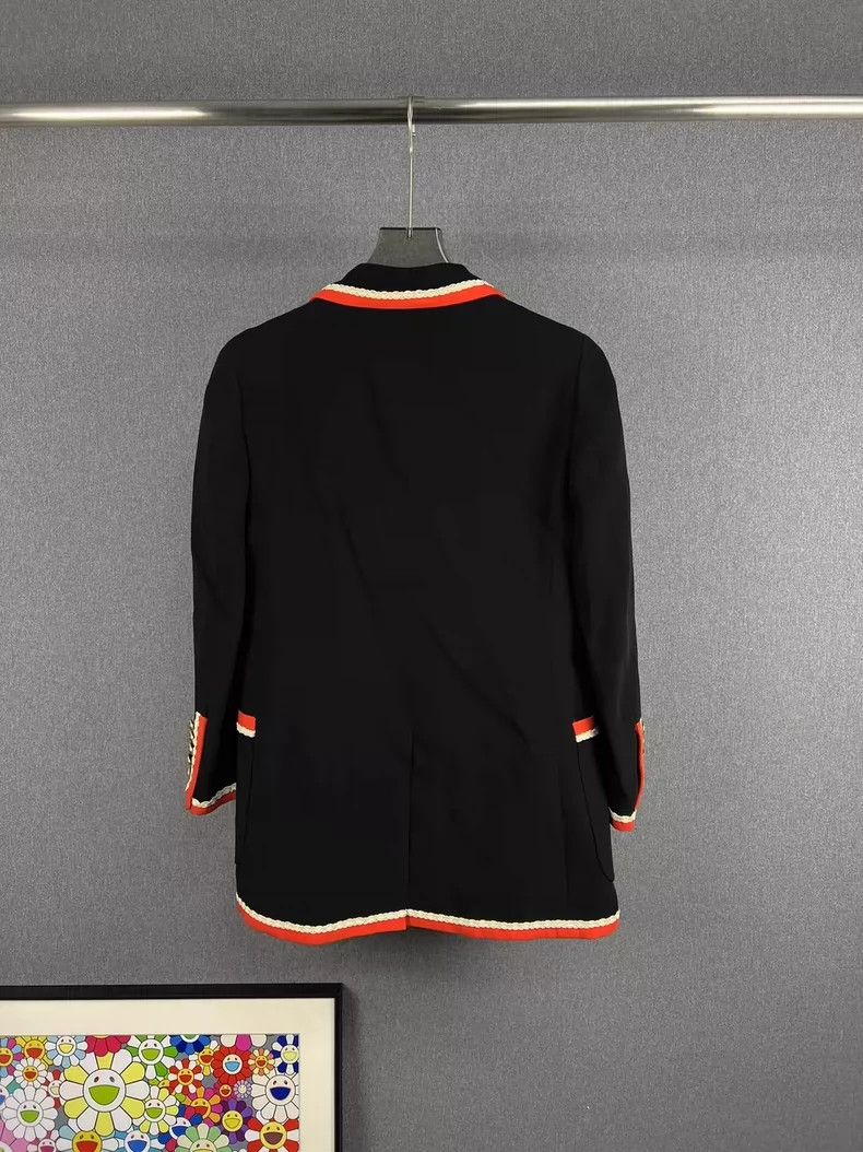Gucci Gucci Size 38 Embroidered LOGO suit jacket 2501-Nextarrow Size US XXS / EU 40 - 2 Thumbnail
