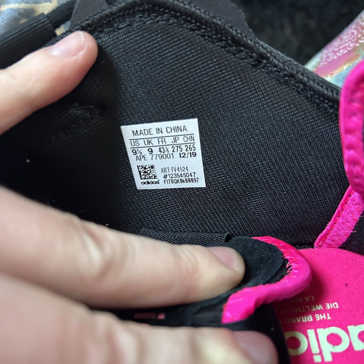 Adidas GiTD Adidas Streetball black pink glow in the dark air yeezy Size US 9.5 / EU 42-43 - 9 Thumbnail