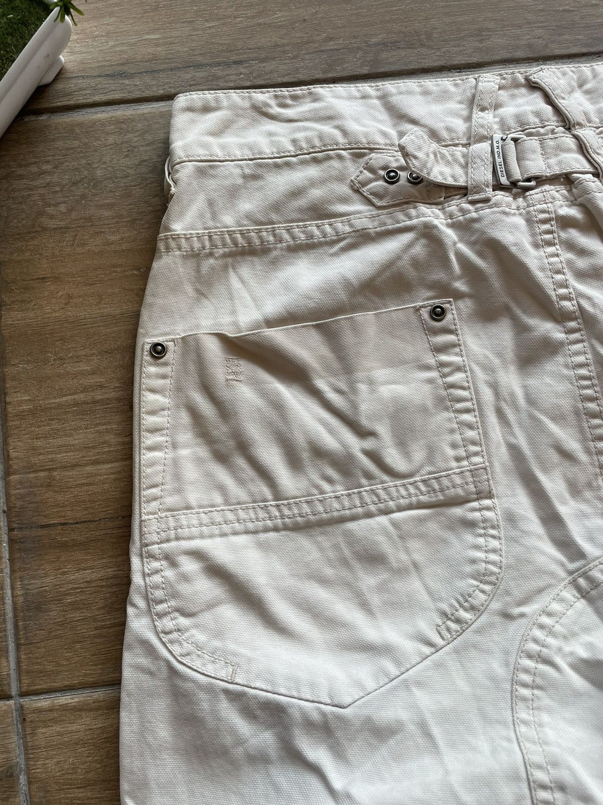 Diesel Diese OffWhite Reconstructed Pant Size US 31 - 5 Thumbnail