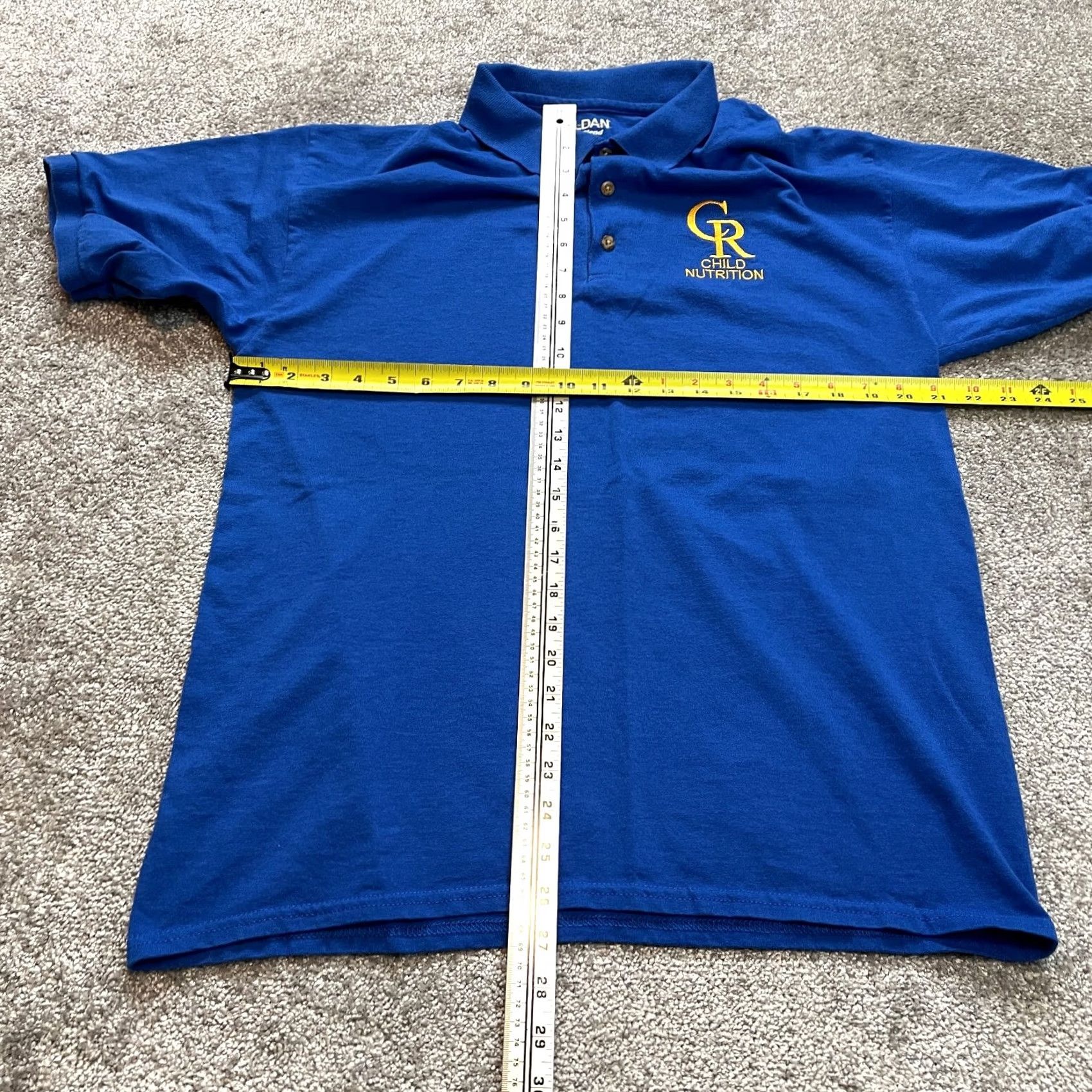 Gildan VINTAGE Gildan DryBlend Polo Shirt Mens Large Blue Child Nutrition Ebmroidered Logo Shirt Size US L / EU 52-54 / 3 - 5 Thumbnail