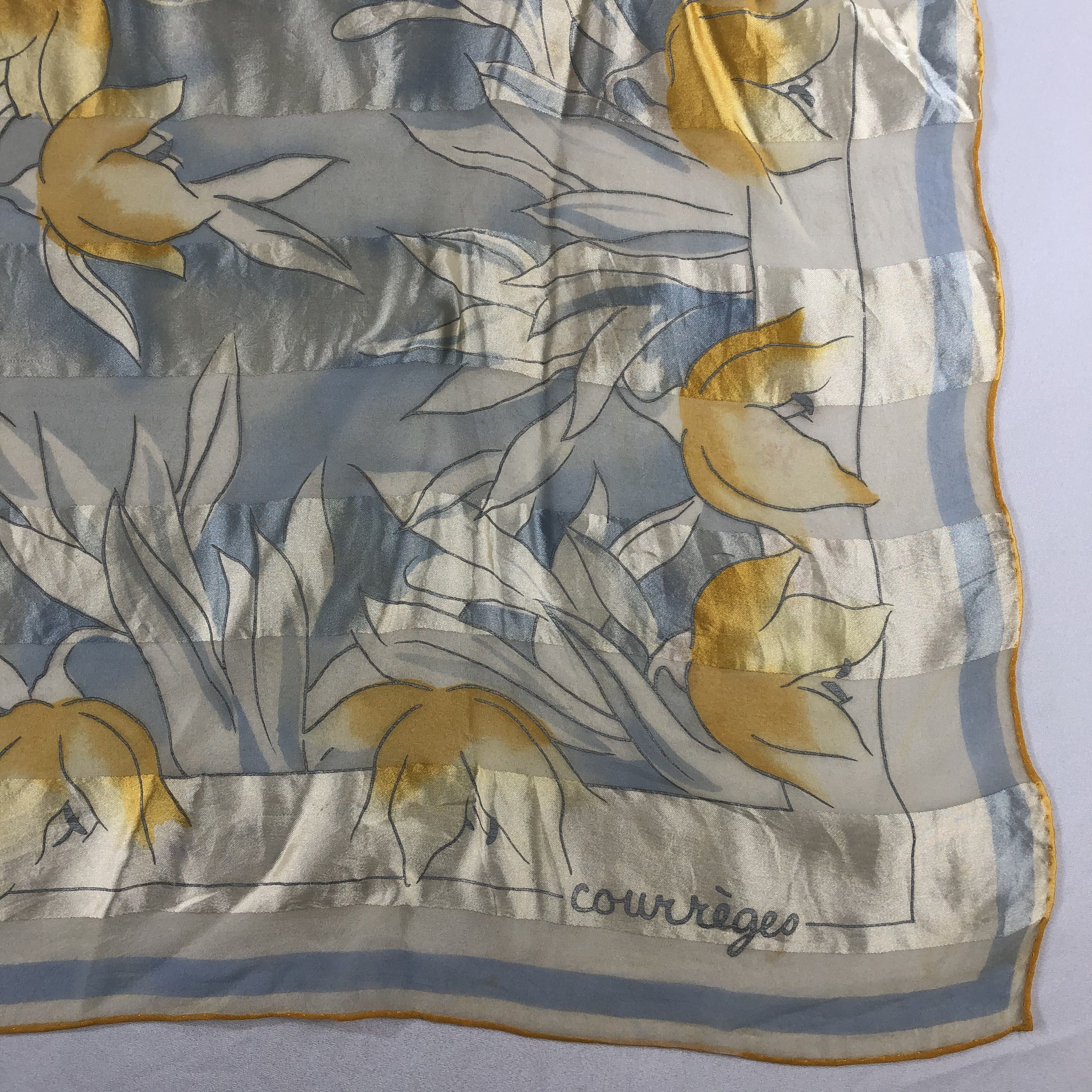 Courreges Vintage Courreges Silk Scarf Size ONE SIZE - 4 Thumbnail