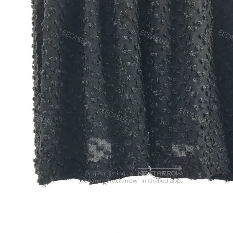 Comme des Garcons Comme Des Garcons size S Black 3D Polka Dot Furry Strap Sk Size 23" - 5 Thumbnail
