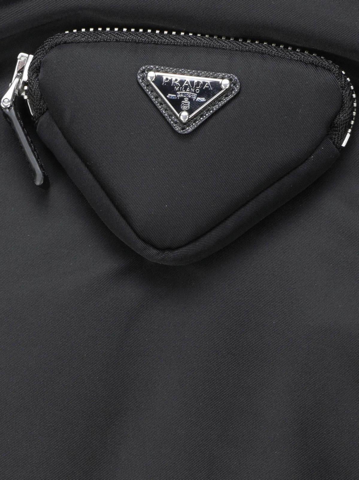 Prada Prada Logo Plaque Pouch Off-Shoulder Bomber Jacket Size S / US 4 / IT 40 - 4 Thumbnail