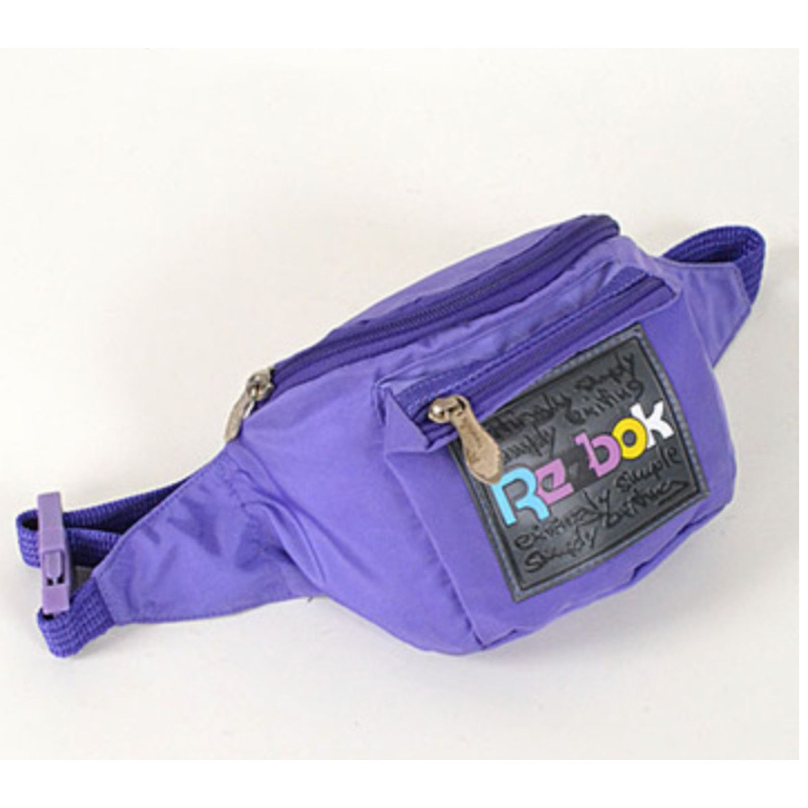 Reebok Reebok Big Logo Purple Fanny Pack Vintage Hip Waist Bag Size ONE SIZE - 2 Thumbnail