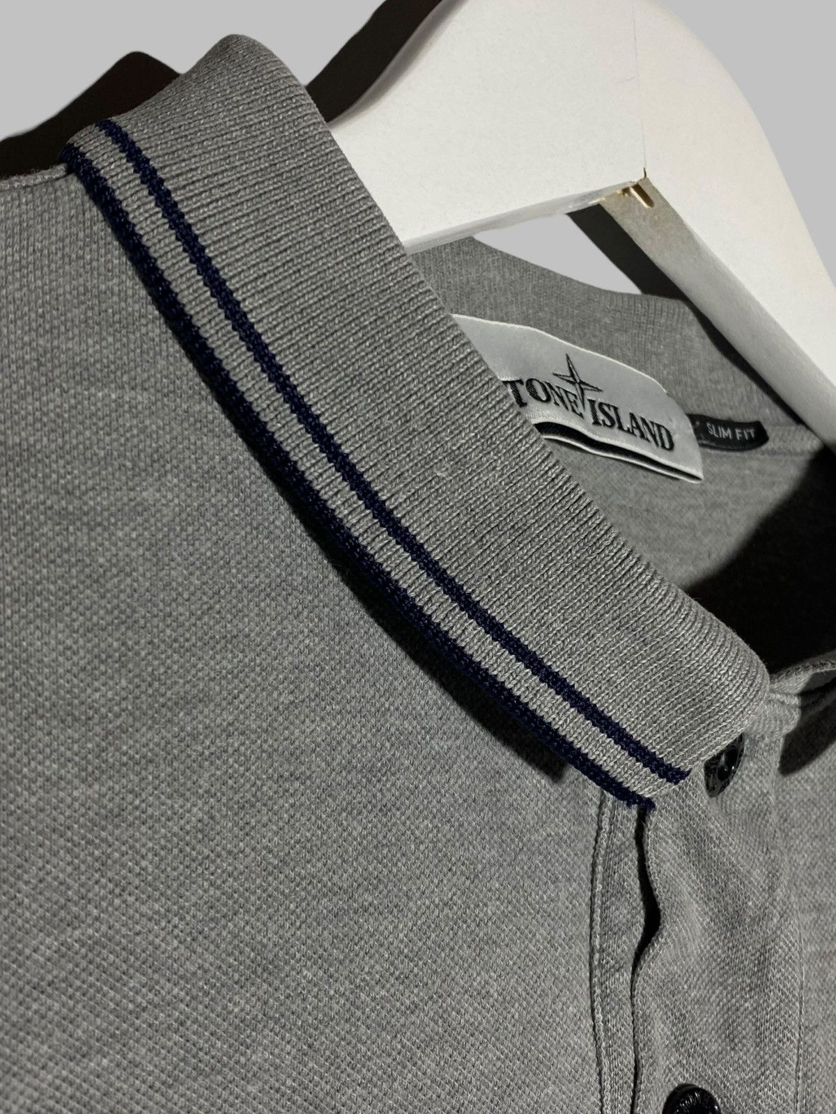 Stone Island 🔥 STONE ISLAND GREY POLO SHIRT CASUAL MILANO STREET STYLE Size US L / EU 52-54 / 3 - 5 Thumbnail