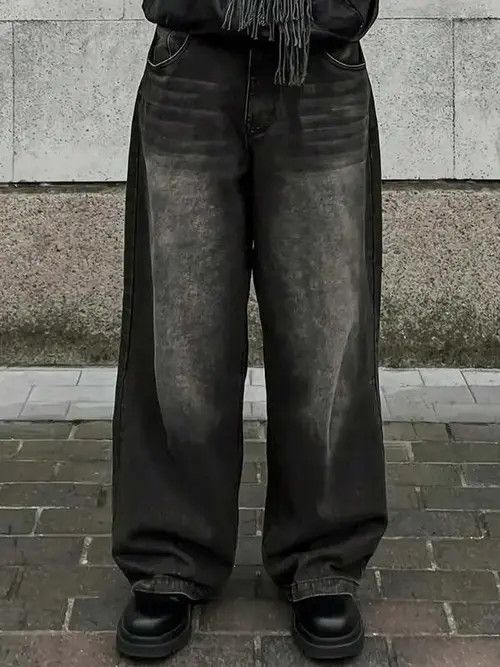 Jean Washed Y2k Denim Jeans Vintage Regular fit Size US 32 / EU 48 - 1 Thumbnail