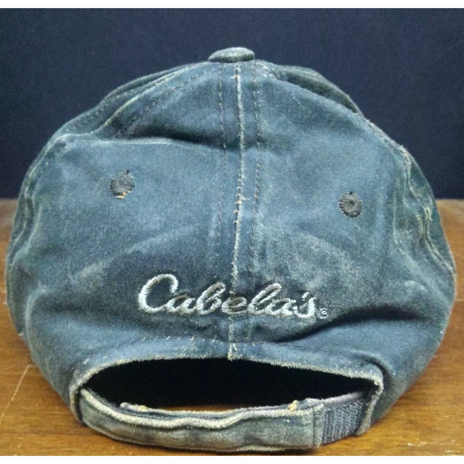 Vintage Cabela's Hat Cap Adjustable Gray Solid Baseball Cap Men Size ONE SIZE - 5 Thumbnail