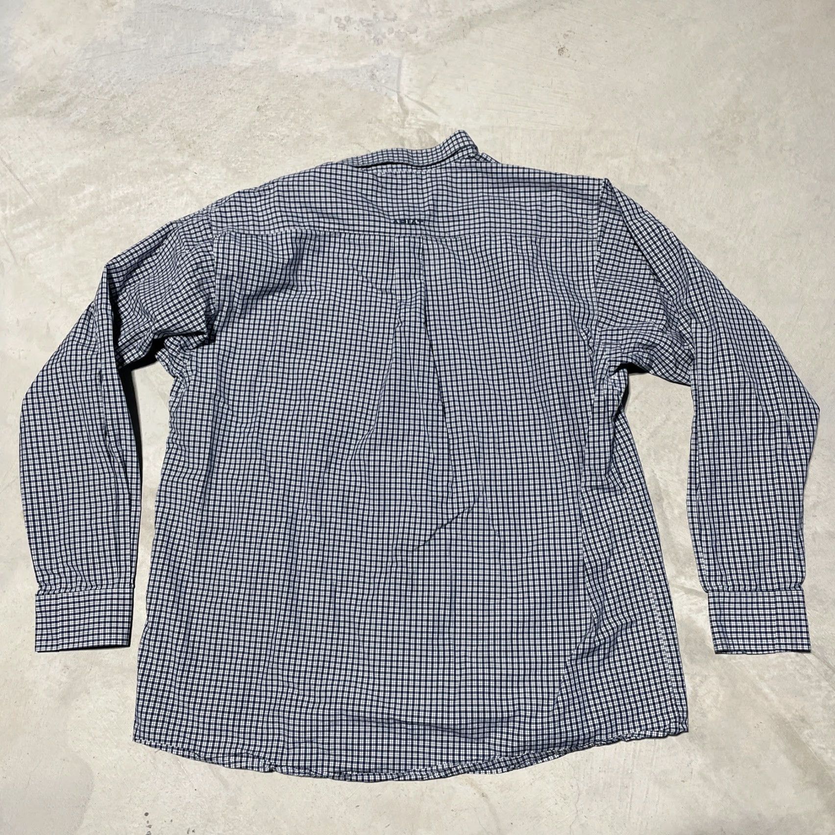 Ariat Ariat Pro Series Shirt XL Blue Gingham Long Sleeve Button-Down Collared Mens Regular Casual Workwear Size US XL / EU 56 / 4 - 7 Thumbnail