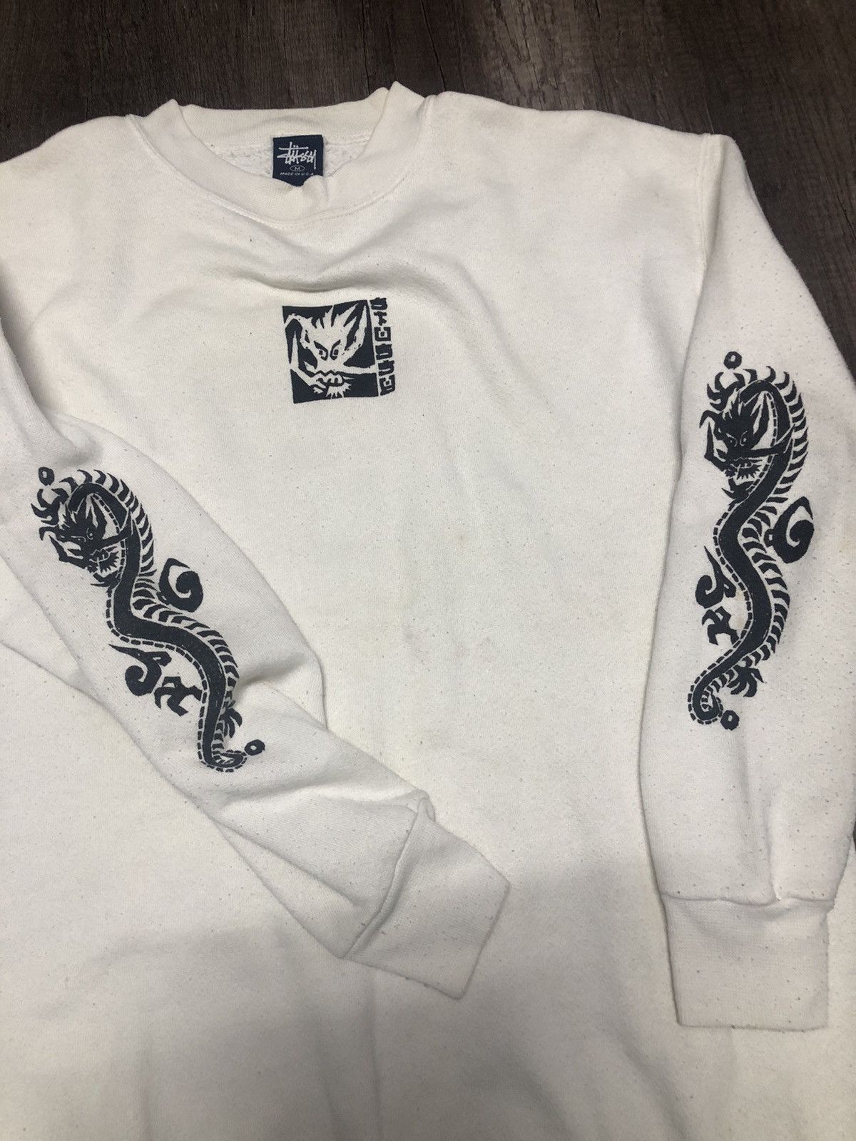 Other Vintage Stussy Dragon Long Sleeve sweatshirt Size US M / EU 48-50 / 2 - 2 Thumbnail