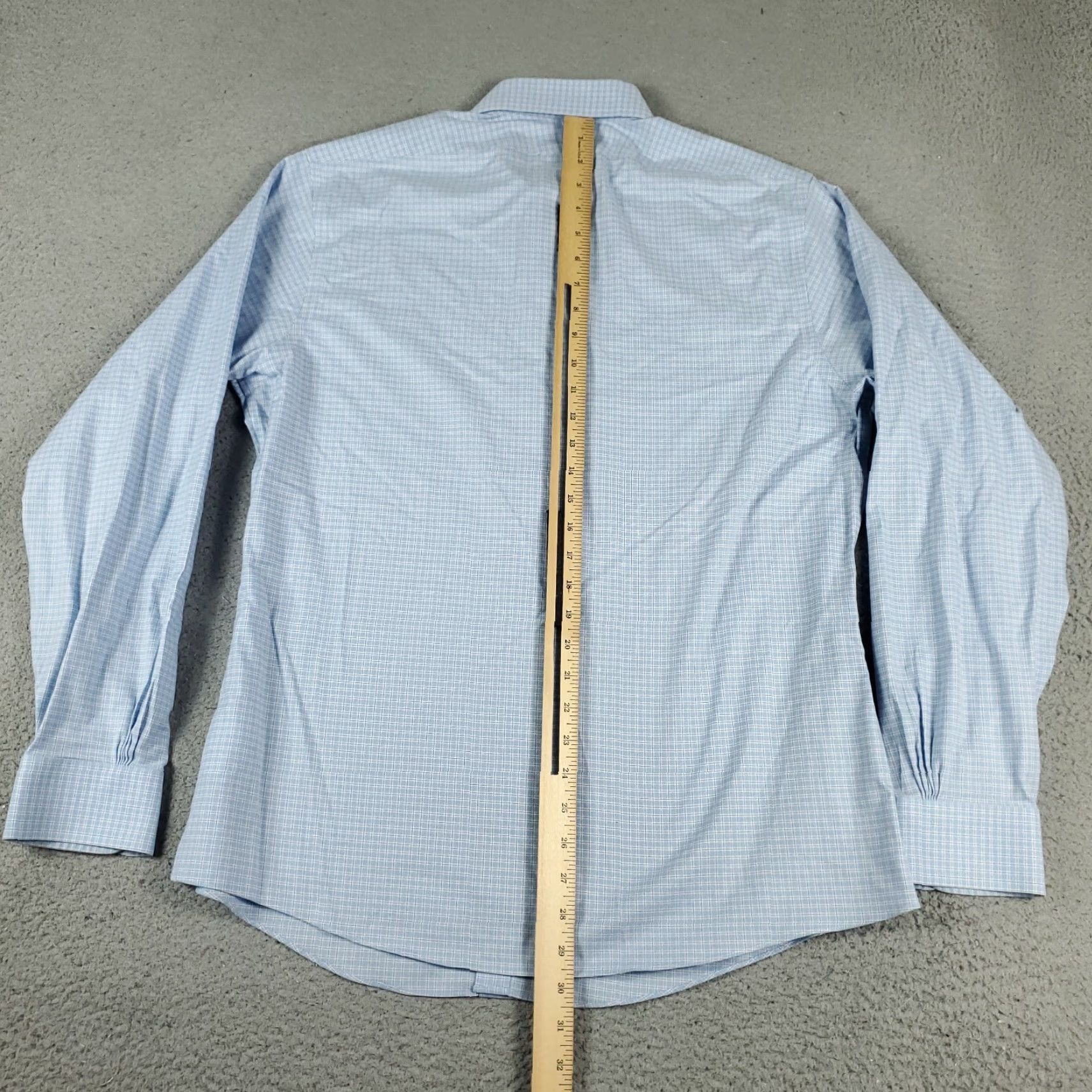 Brooks Brothers Brooks Brothers Dress Shirt Mens Size 16 Blue Check Long Sleeve Button-Up Size 42R - 3 Thumbnail