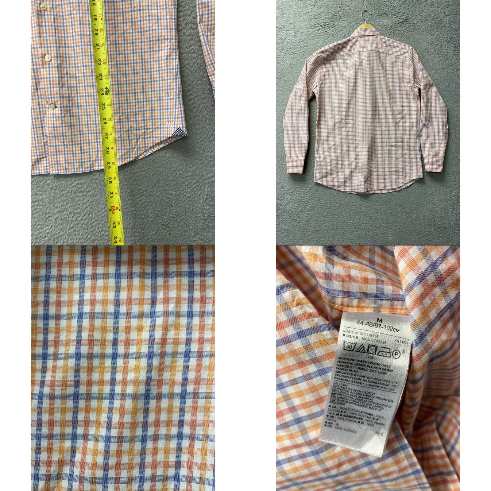 Banana Republic Banana Republic Button Shirt Men’s M Pink Blue Plaid Untucked Button-Down Collar Casual Size US M / EU 48-50 / 2 - 8 Thumbnail