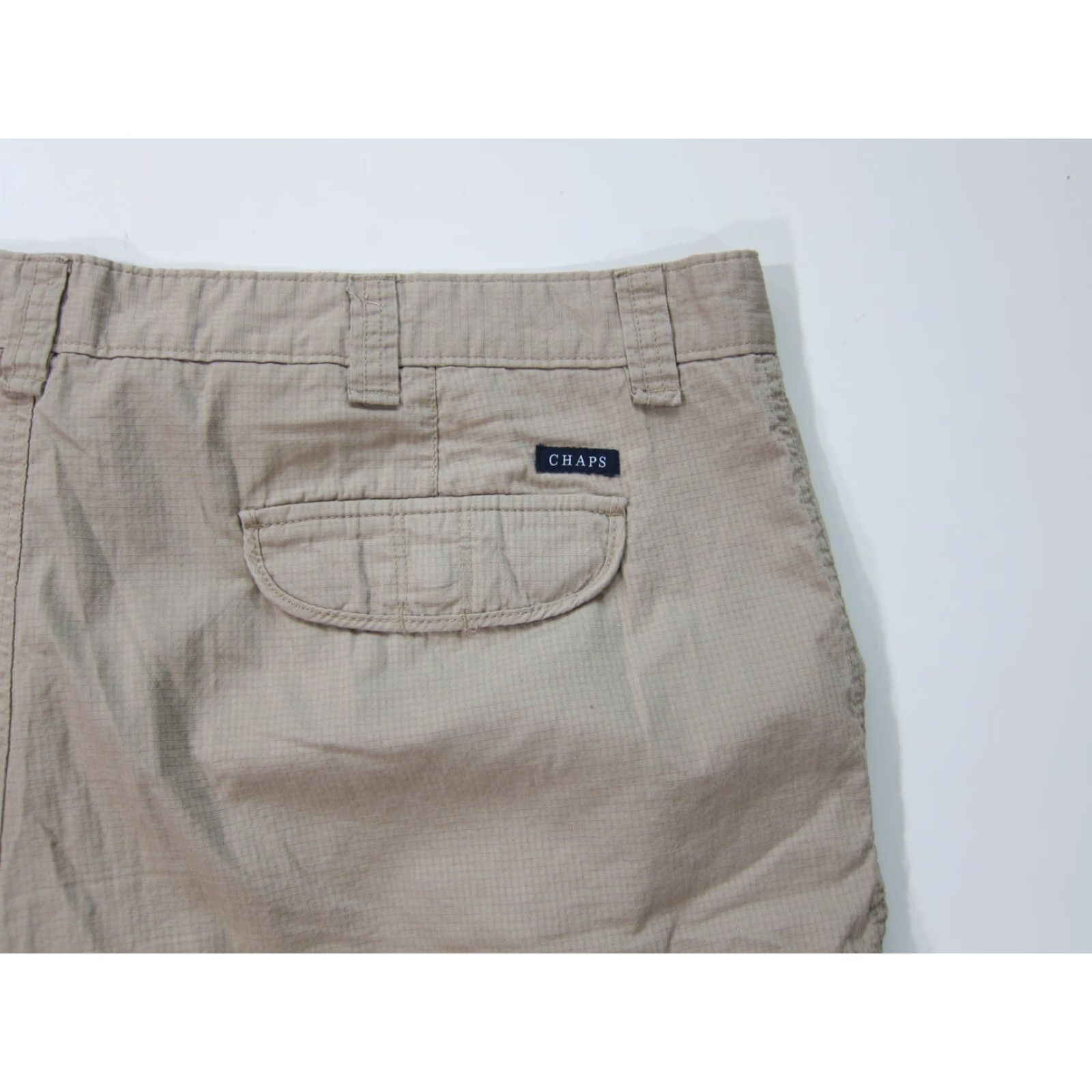 Chaps Chaps Ralph Lauren 100% Cotton Brown Cargo Short Men 44 Pocket Traveled Hike Camp Travel Brown 80s 90s Mens Size US 44 / EU 60 - 5 Thumbnail