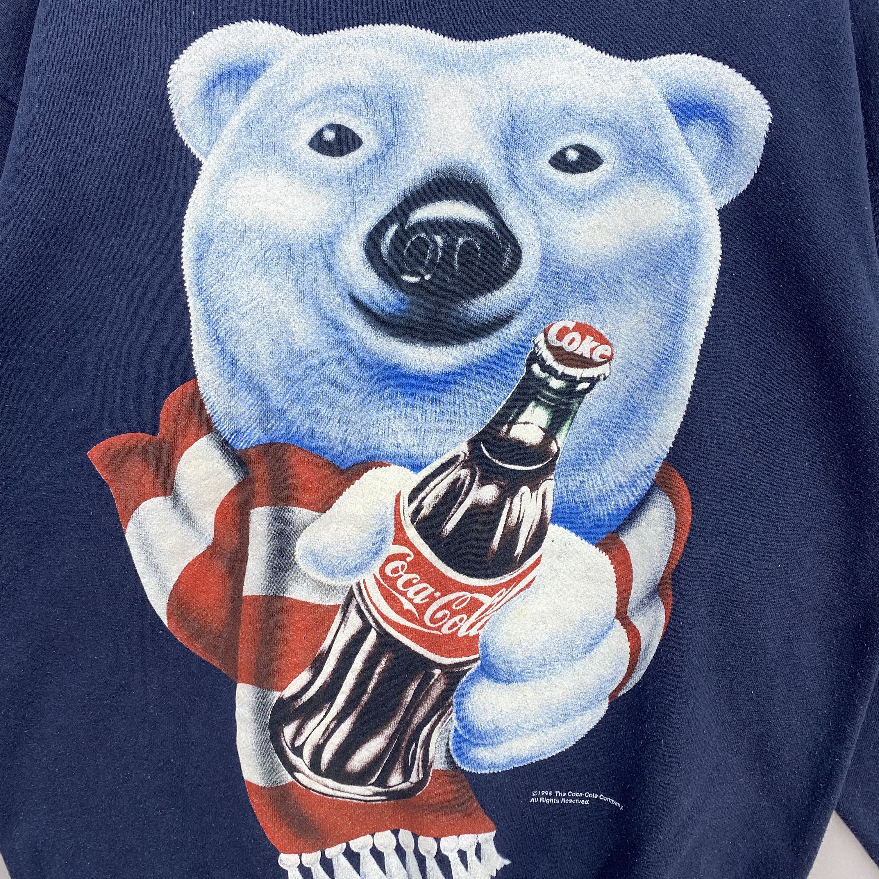 Coca Cola Vintage 90s Coca-Cola Sweatshirt Polar Bear Jumper Coke USA Size US M / EU 48-50 / 2 - 3 Thumbnail