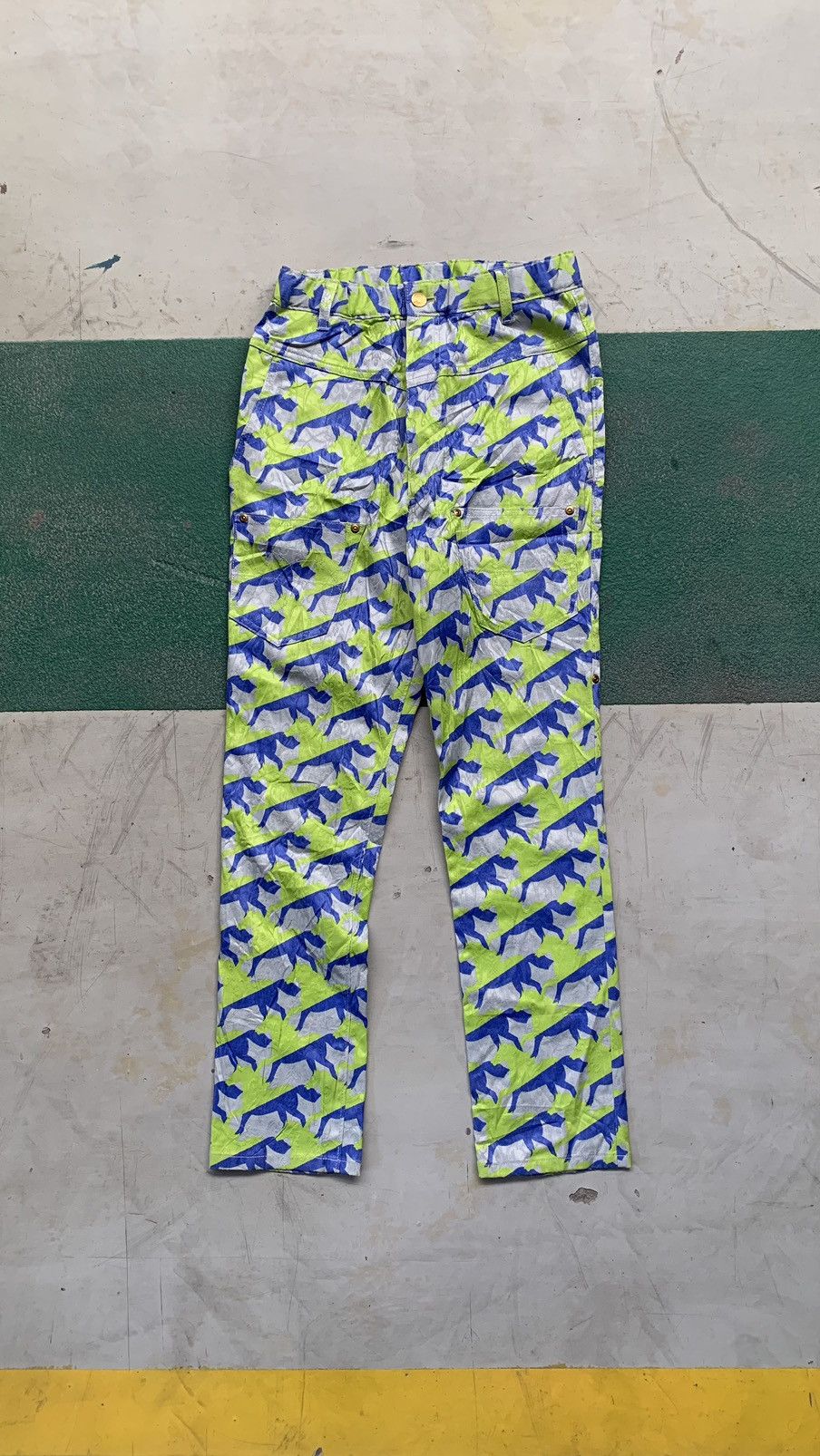 Issey Miyake × Japanese Brand × mercibeaucoup Mercibeaucoup Horse Print Pants by Issey Miyake Size 29" - 1 Thumbnail