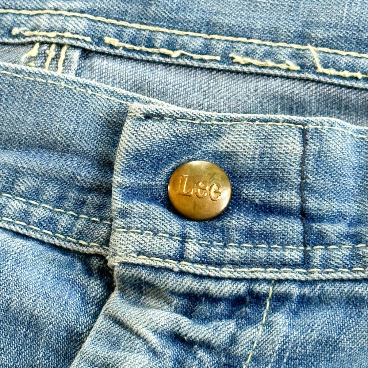 Lee THRASHED Vintage Lee Patchwork Carpenter Denim Size US 36 / EU 52 - 6 Thumbnail