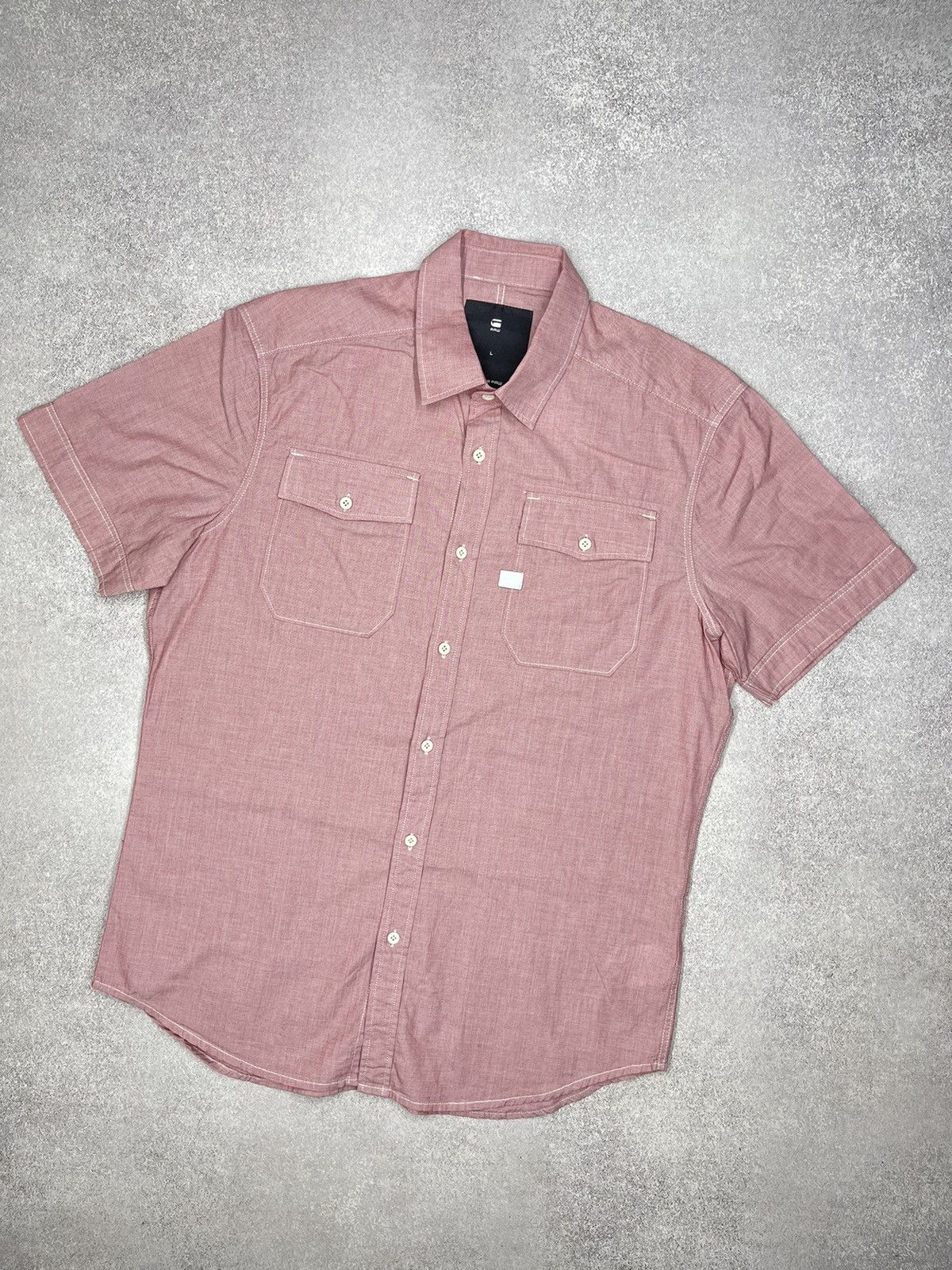 G-Star Mens G-Star Raw Landoh Shirt Pink Size L Size US L / EU 52-54 / 3 - 1 Thumbnail