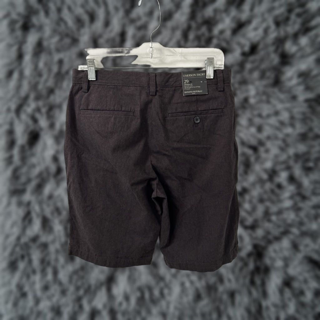 Banana Republic Banana Republic Emerson Short Mens Size 29 Brown Slim Straight Fit 11" Inseam NWT Solid Cotton Chino Casual Summer Spring Mens Size US 29 - 1 Thumbnail