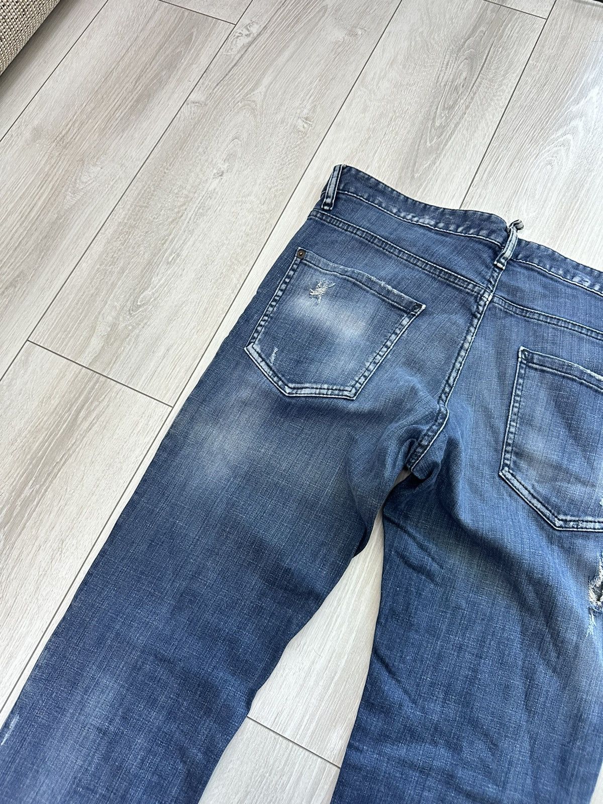 Dsquared2 Dsquared2 Distressed Vintage Denim Jeans Pants (A032) Size US 34 / EU 50 - 17 Thumbnail