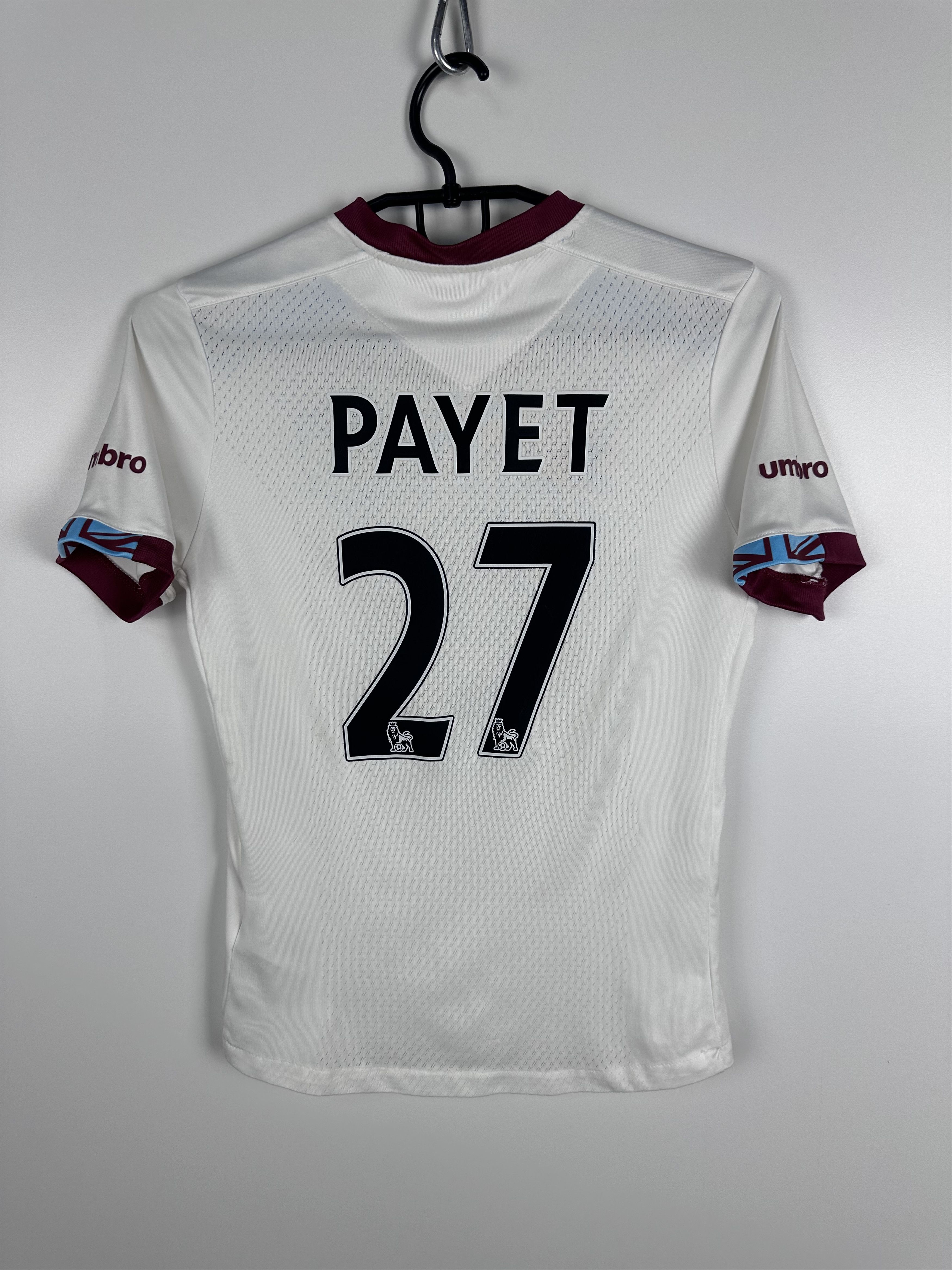 Umbro WEST HAM UNITED 2016 Football Jersey #27 Payet Youth M Size US XXS / EU 40 - 1 Thumbnail