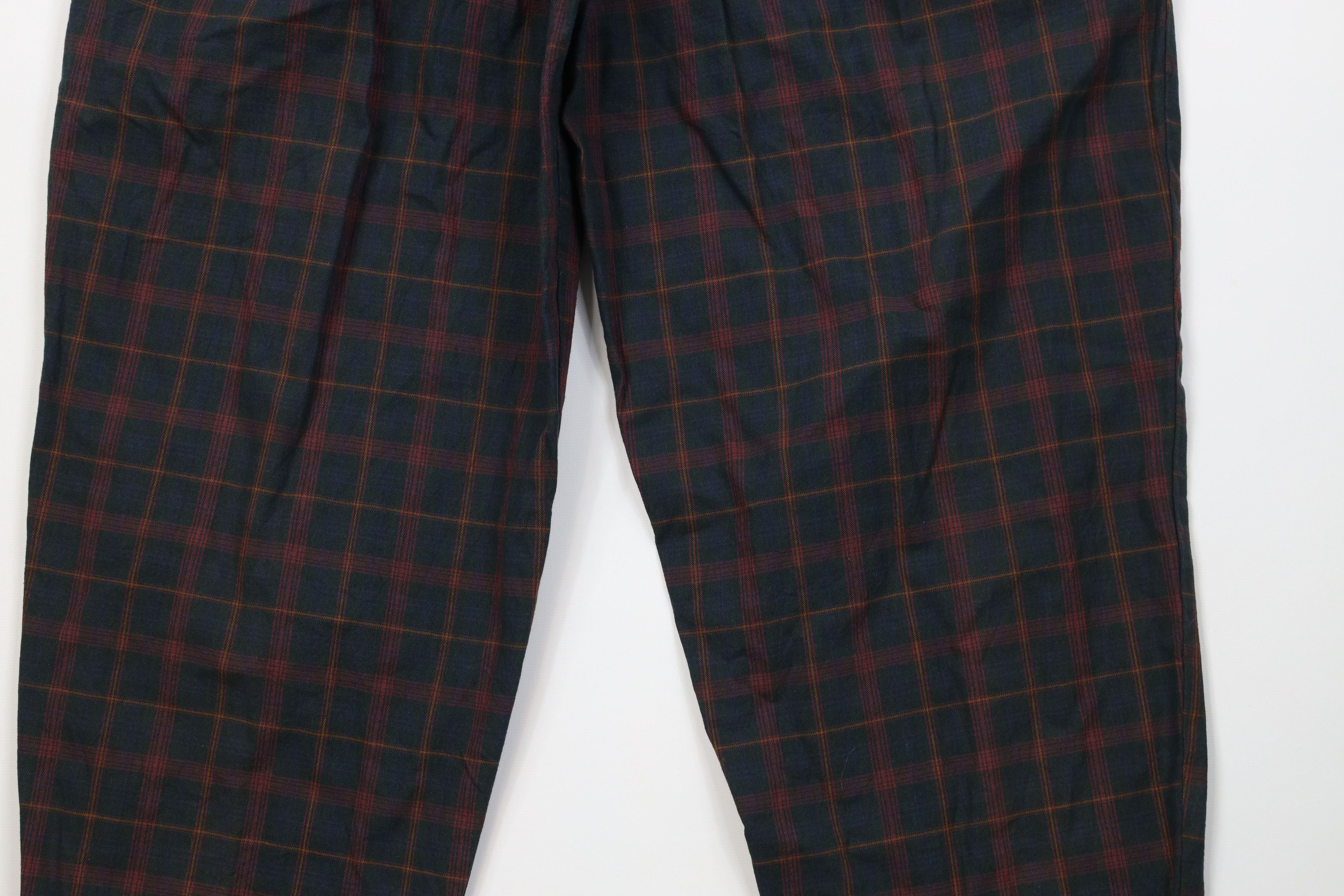 Gap Vintage 90s Gap Tapered Leg Chino Pants Trousers Plaid Size 36" / US 14 / IT 50 - 12 Thumbnail