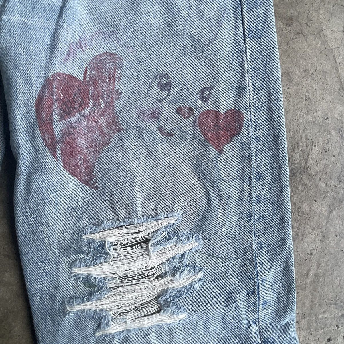 Levi's Vintage Clothing 🔥Vintage Levis 501 Stoned Washed Ripped Distress Denim Jeans Size US 31 - 11 Thumbnail