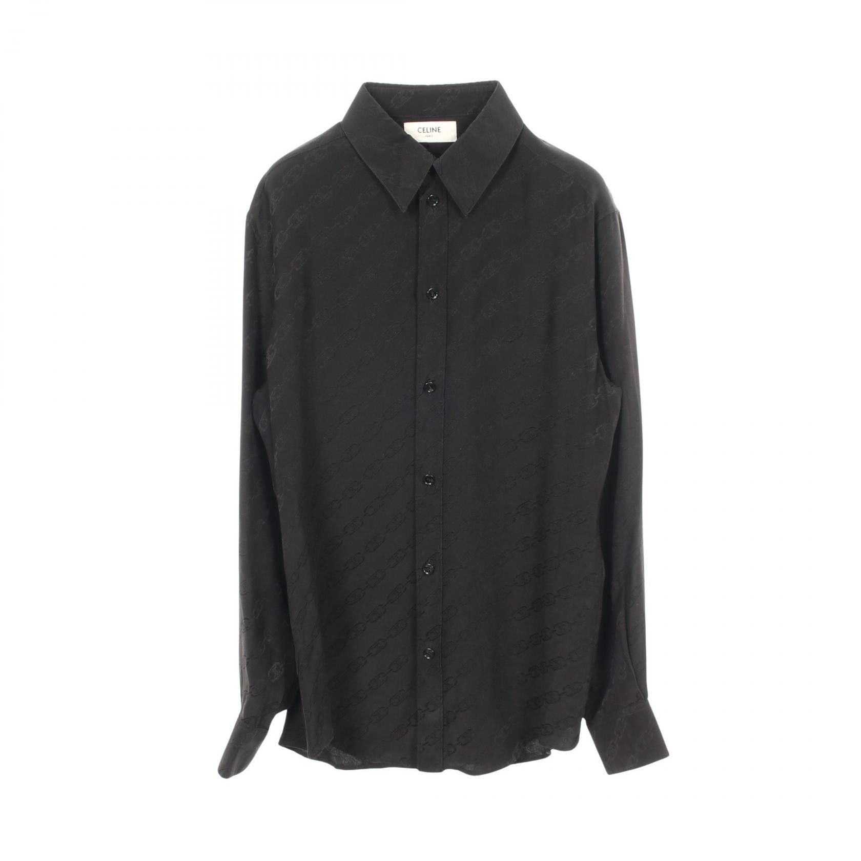 Celine Celine CELINE Triomphe Chain Print Silk Top Textile Tops DUTY FREE for USA Size ONE SIZE - 1 Thumbnail