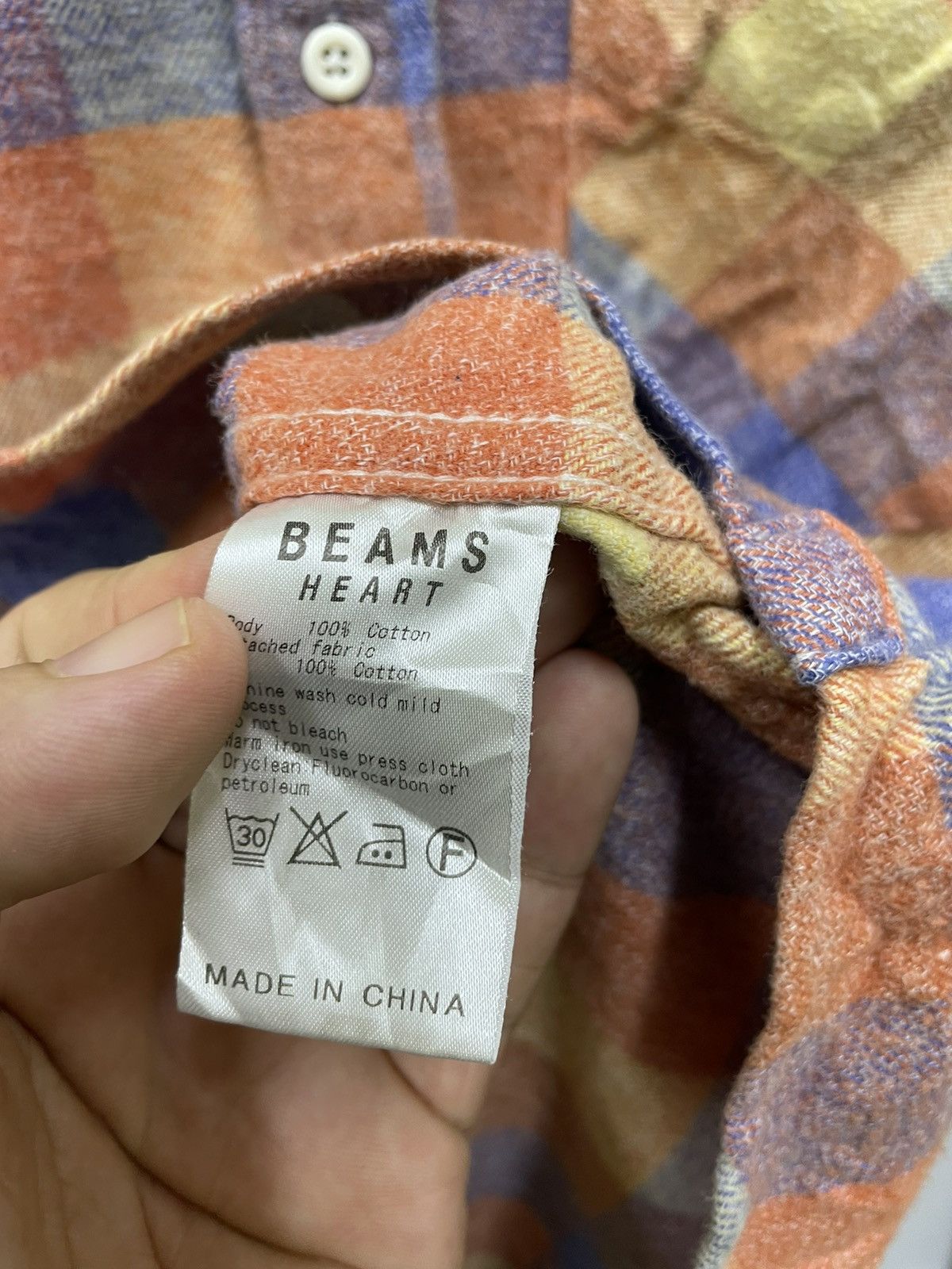 Beams Plus × Japanese Brand BEAMS HEART CHECKERED SHIRT Size US M / EU 48-50 / 2 - 4 Thumbnail