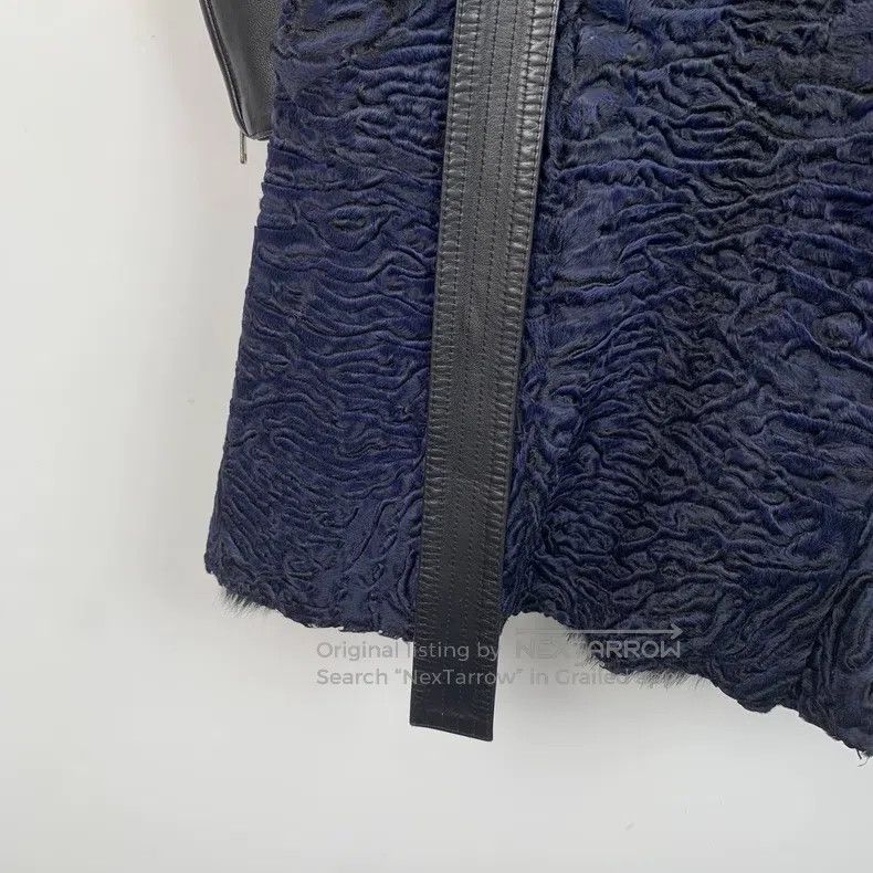 Dior Dior Black fur integrated belt coat Size XXS / US 00 / IT 34 - 5 Thumbnail