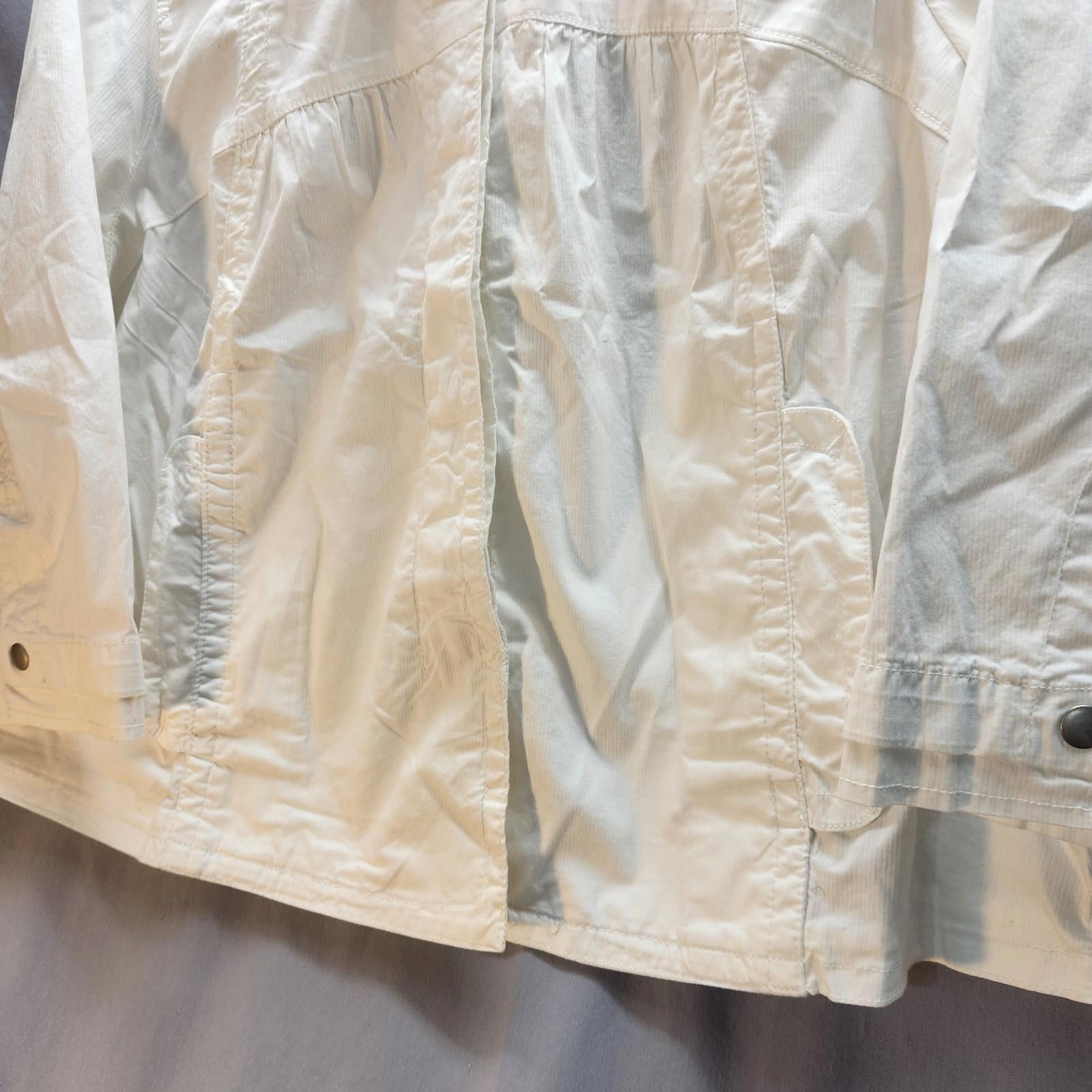 Eddie Bauer Eddie Bauer White Cotton Blend Jacket Womens Size XL Size XL / US 12-14 / IT 48-50 - 3 Thumbnail