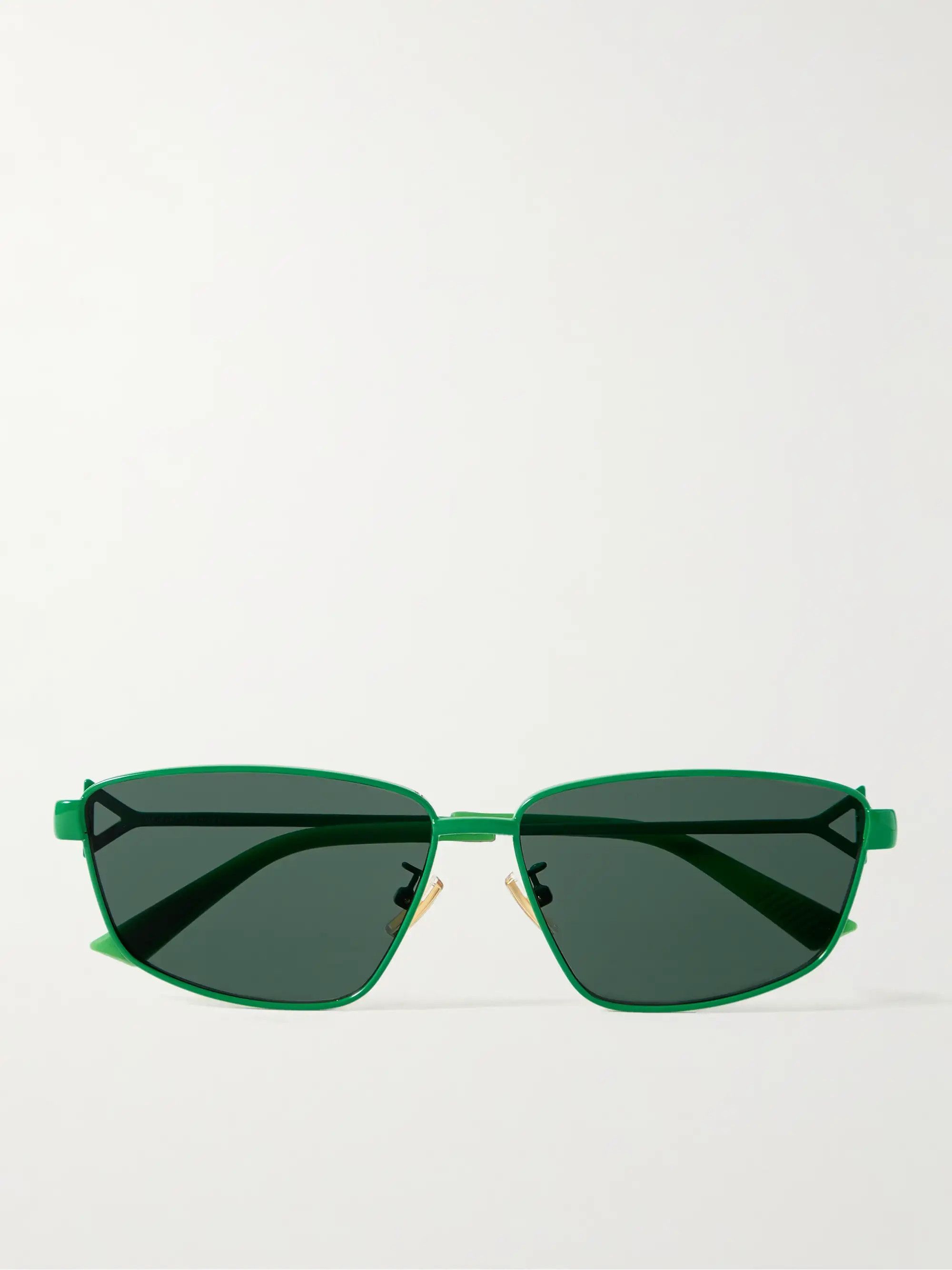 Bottega Veneta metal sunglasses green Size ONE SIZE - 1 Thumbnail