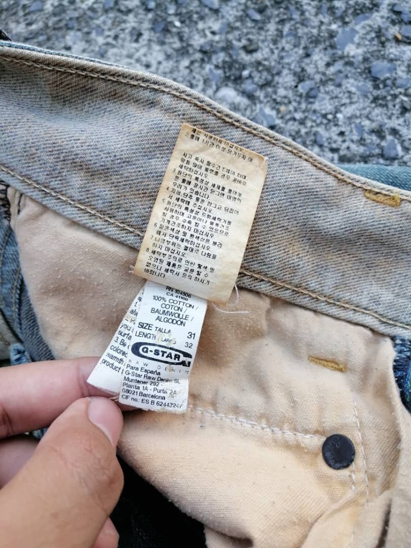 G-Star Gstar Raw Nice Design Denim Jeans Size US 33 - 10 Thumbnail