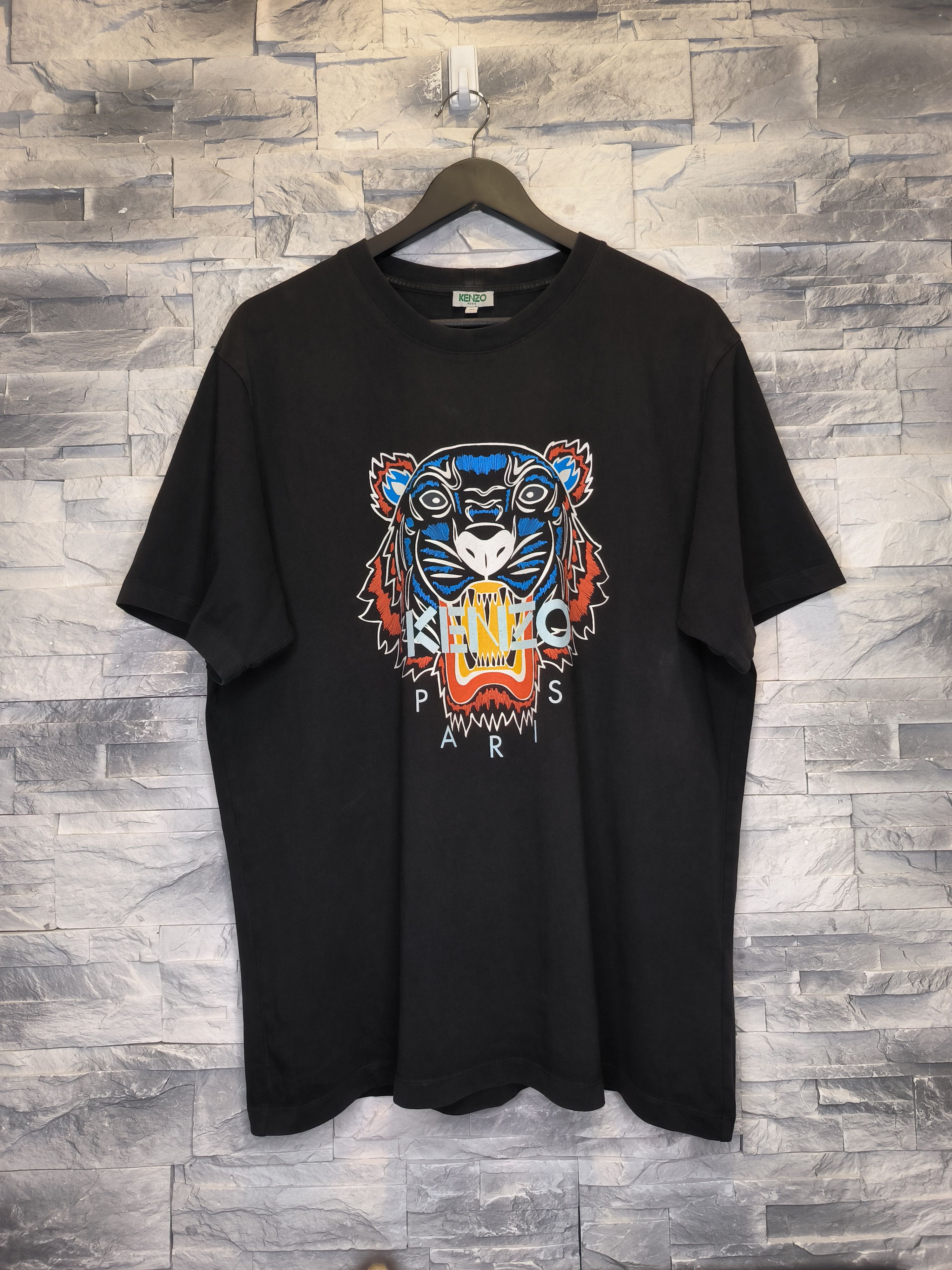 Kenzo Kenzo T-Shirt Logo Tiger Black Tee Size US XL / EU 56 / 4 - 1 Thumbnail
