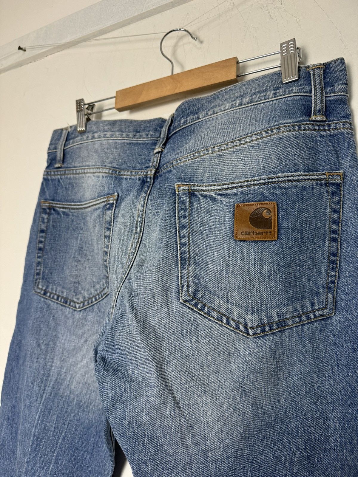 Carhartt Vintage Carhartt Klondike Pant light blue washed jeans Size US 33 - 4 Thumbnail