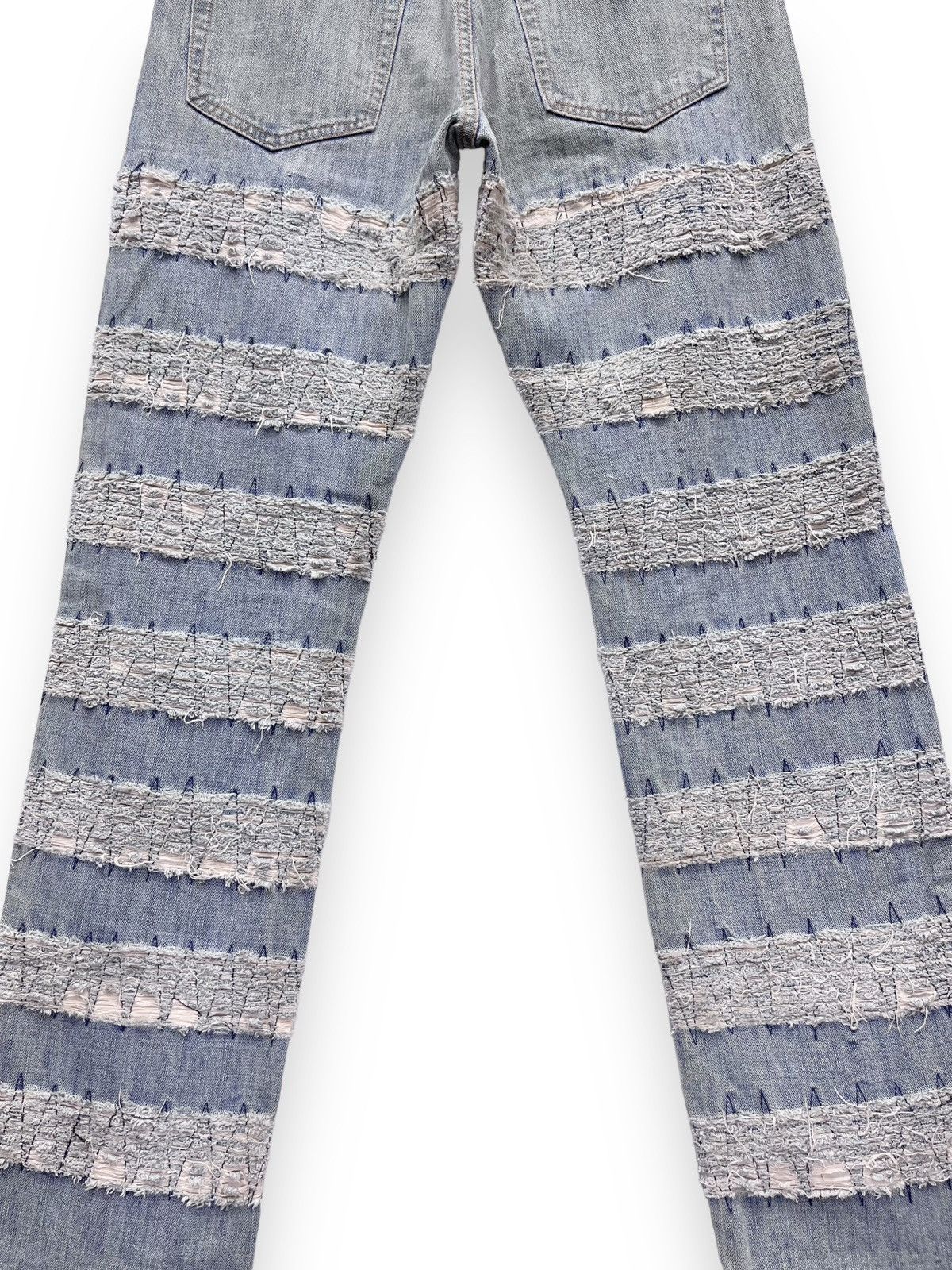 Japanese Brand 🔥RARE🔥Vtg GUMU INTERNATIONAL Designer Distressed Lightwash Size US 32 / EU 48 - 9 Thumbnail