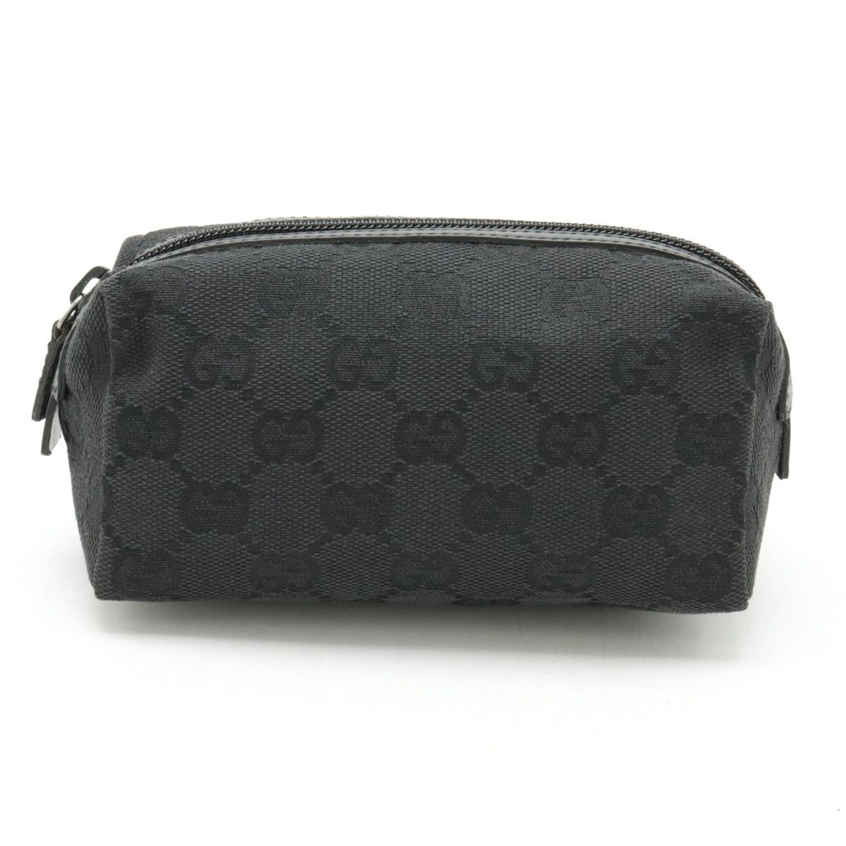 Gucci Gucci Gucci GG Canvas Leather Cosmetic Pouch 29596 Canvas Vanity Bag 29596 in Pristine Condition Size ONE SIZE - 1 Thumbnail