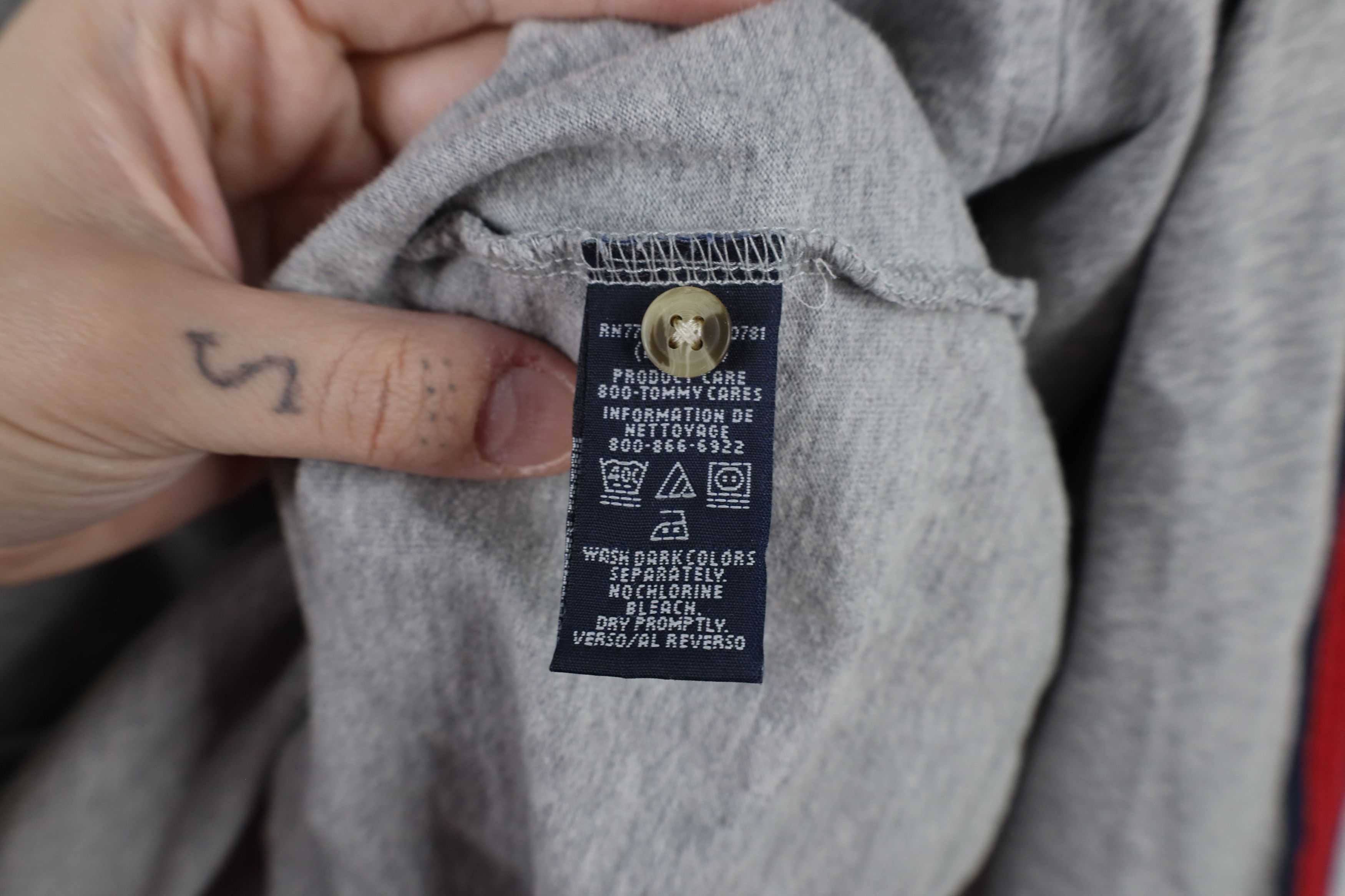 Tommy Hilfiger × Vintage Vintage 90s Tommy Hilfiger Logo Long Sleeve Rugby Polo Shirt Size US S / EU 44-46 / 1 - 7 Thumbnail