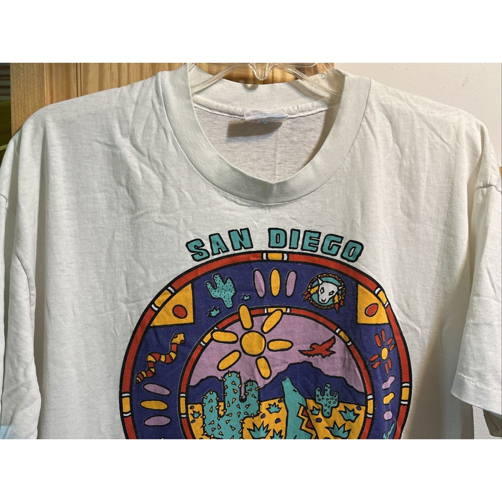 Hanes VTG Earth Friends Protect Deserts Tee XL San Diego Cotton Size US XL / EU 56 / 4 - 4 Thumbnail