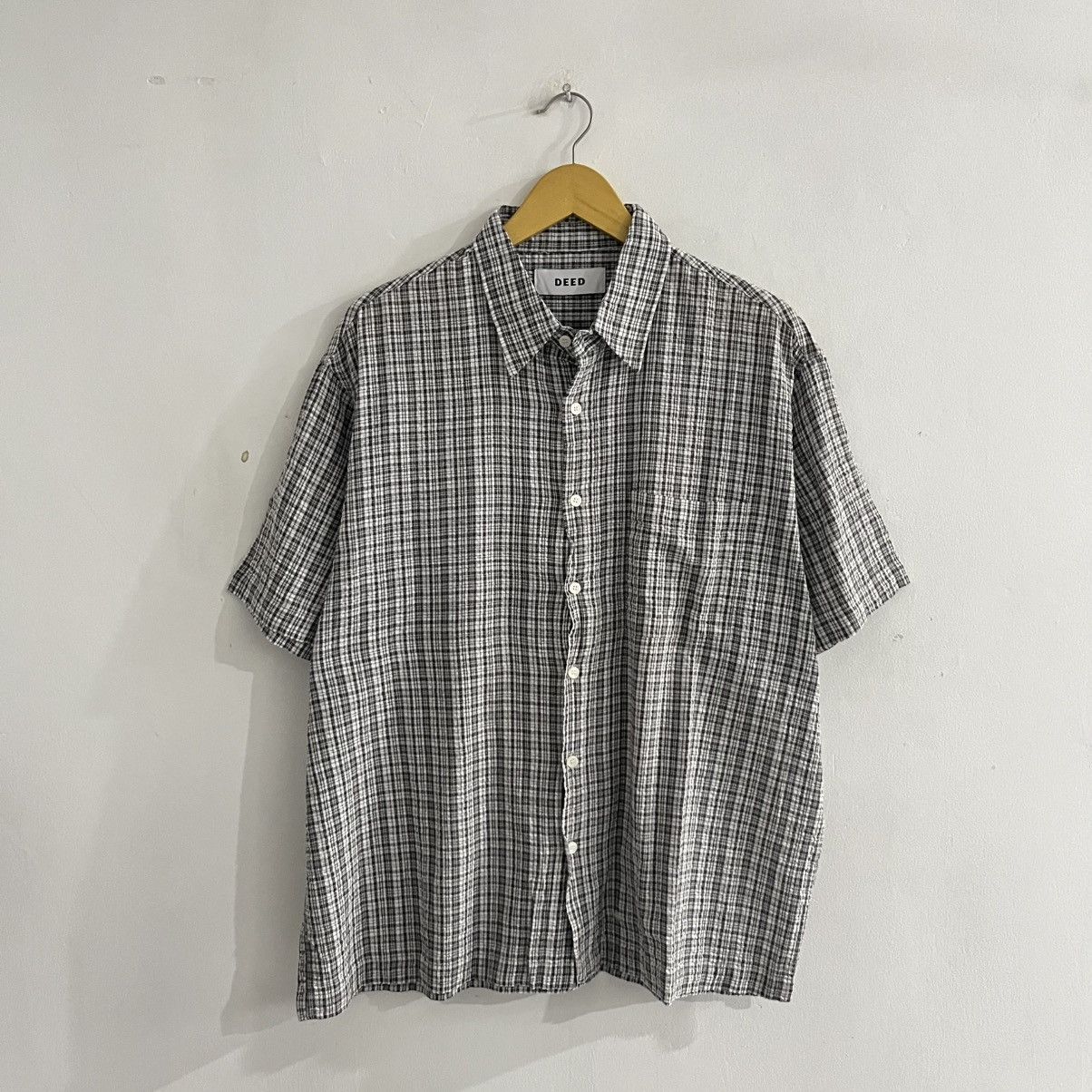 Japanese Brand Deed - Plaid SS Button Up Shirt Size US L / EU 52-54 / 3 - 1 Thumbnail