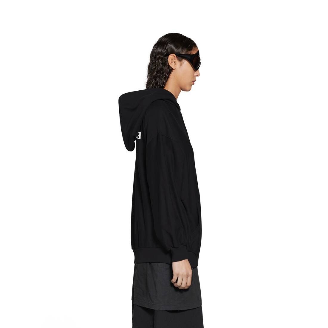 Balenciaga o1w1db10525 Mirror Balenciaga Zip-Up Hoodie Small Fit Black Size L / US 10 / IT 46 - 5 Thumbnail