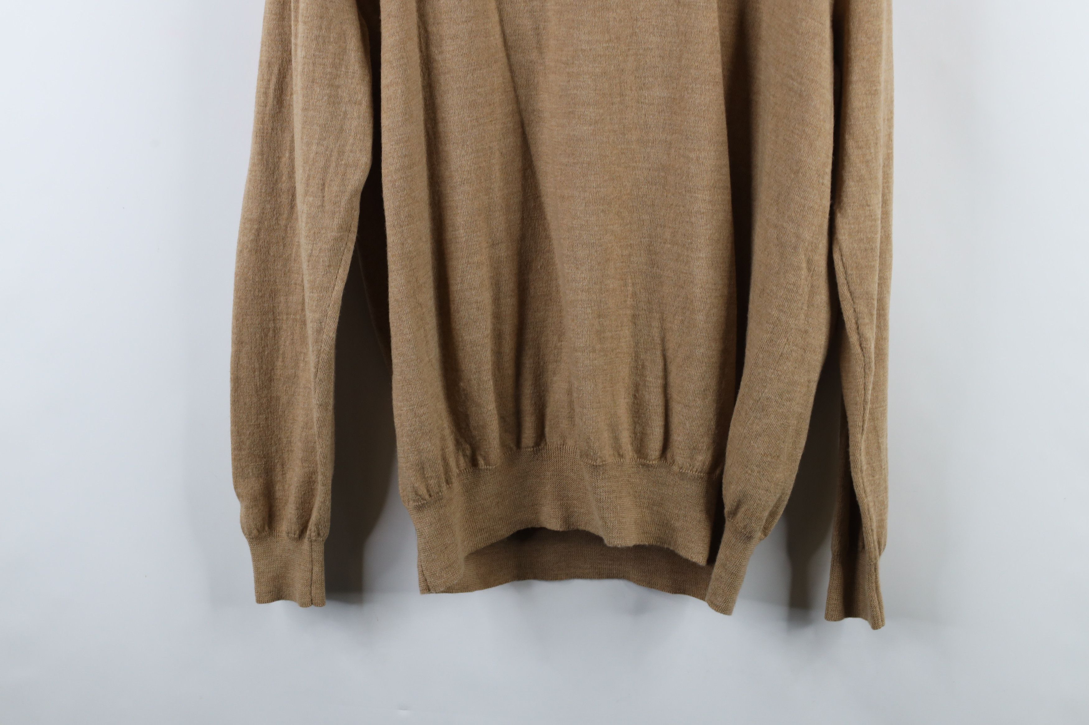 Ralph Lauren × Vintage Vintage 90s Ralph Lauren Wool V-Neck Sweater Heather Brown Size US XL / EU 56 / 4 - 11 Thumbnail
