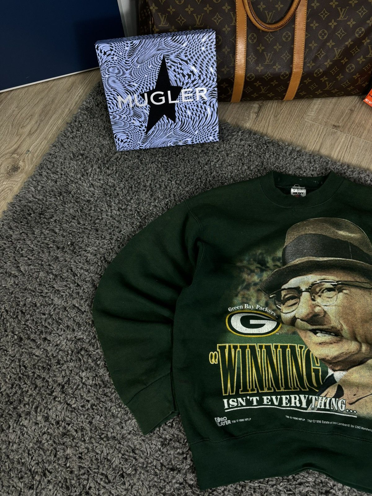 NFL × Vintage 90s NFL Sweatshirt Vince Lombardi Pro Player Super Bowl Size US M / EU 48-50 / 2 - 2 Thumbnail