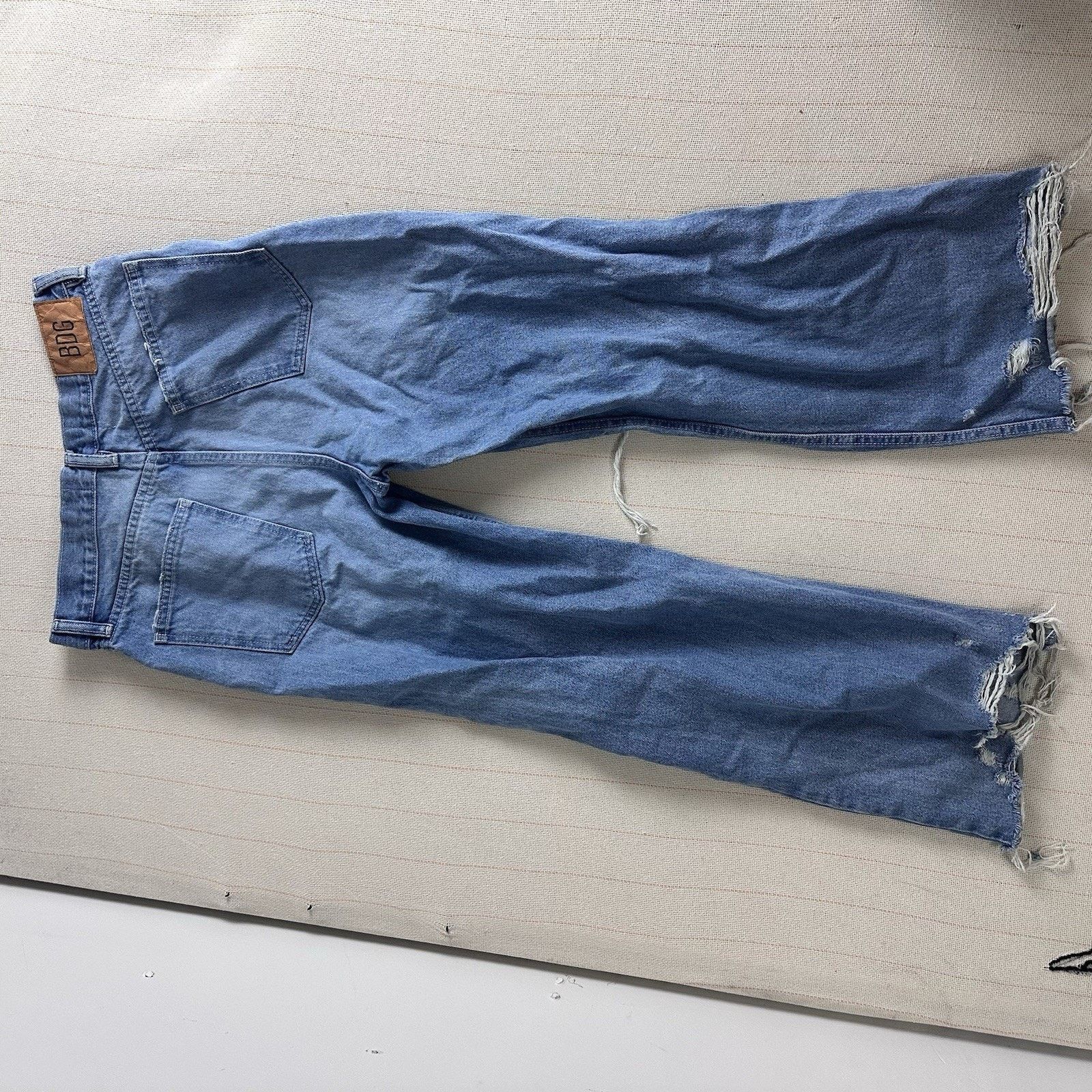 Bdg BDG Urban Outfitters Jeans Baggy Fit Destroyed Ripped Light Size 29" - 10 Thumbnail